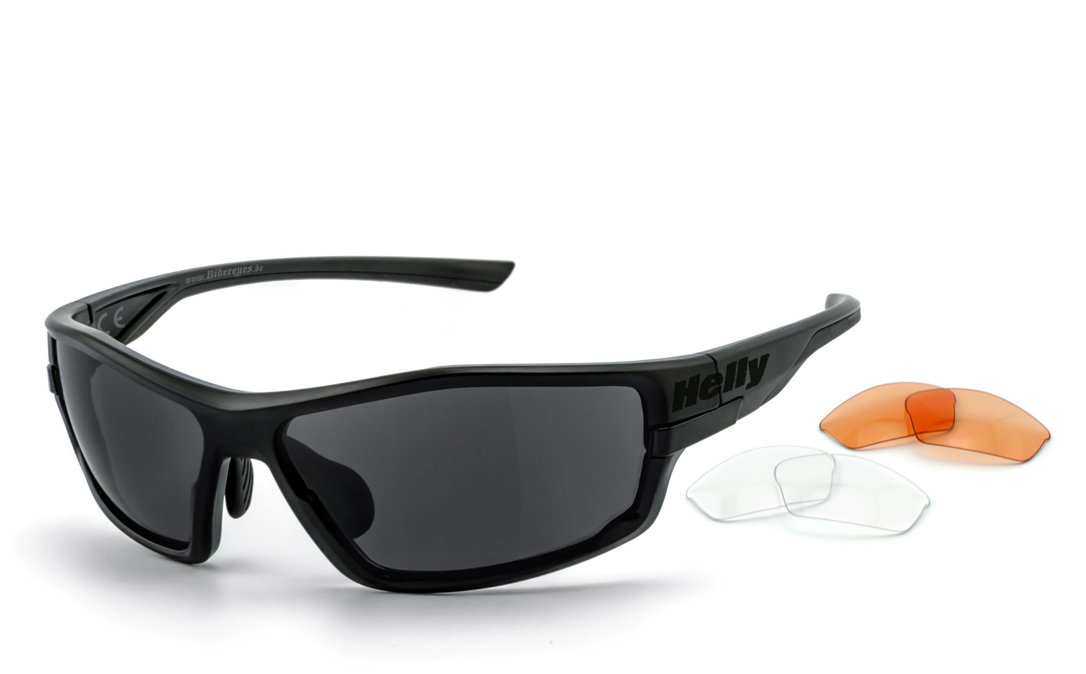 Helly - No.1 Bikereyes Motorradbrille 597, Gläser wechselbar