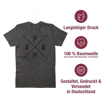 Shirtracer T-Shirt Papa X schwarz Vatertag Geschenk für Papa
