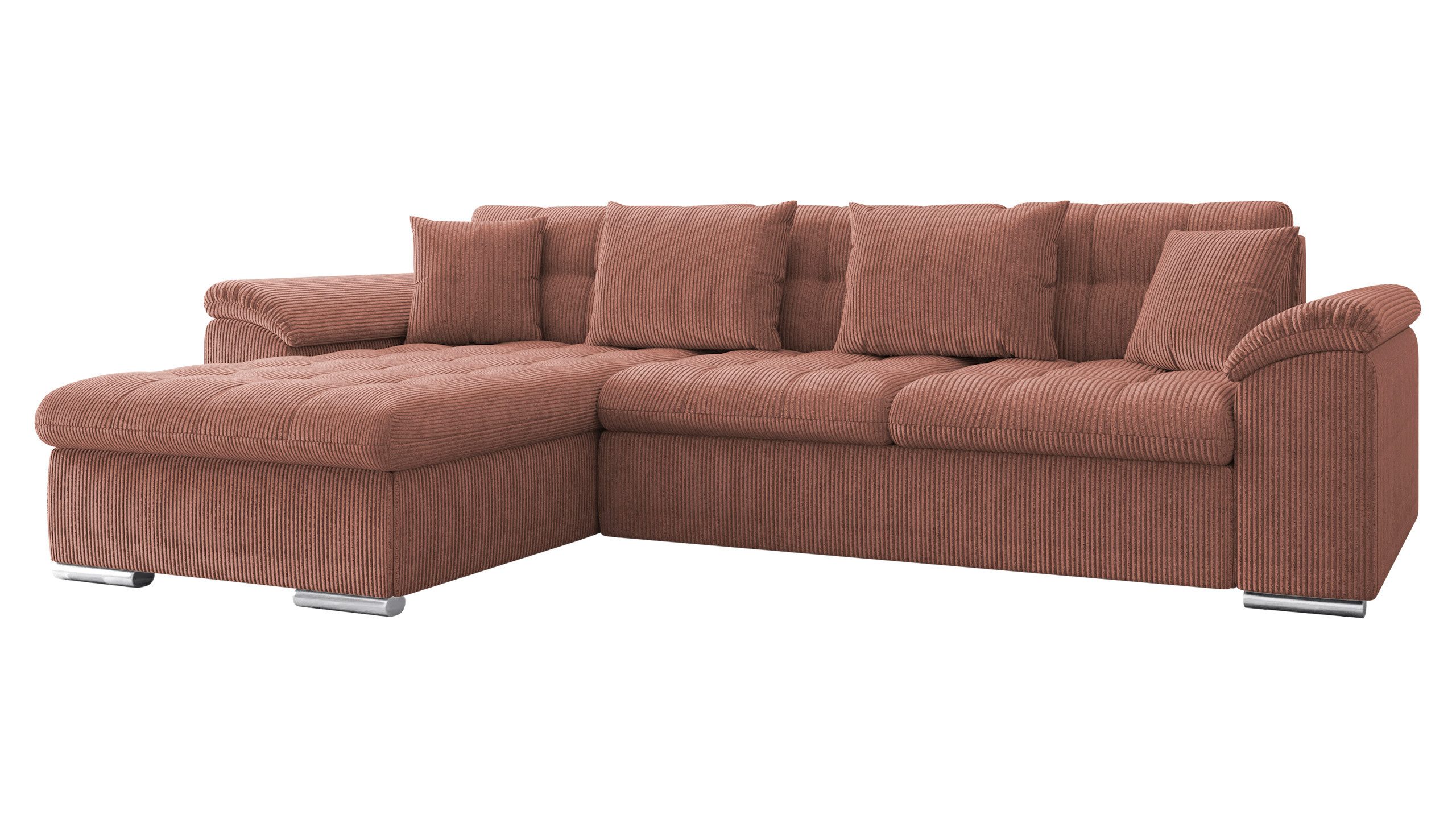 MIRJAN24 Ecksofa Diana Cord, mit Bettkasten günstig online kaufen