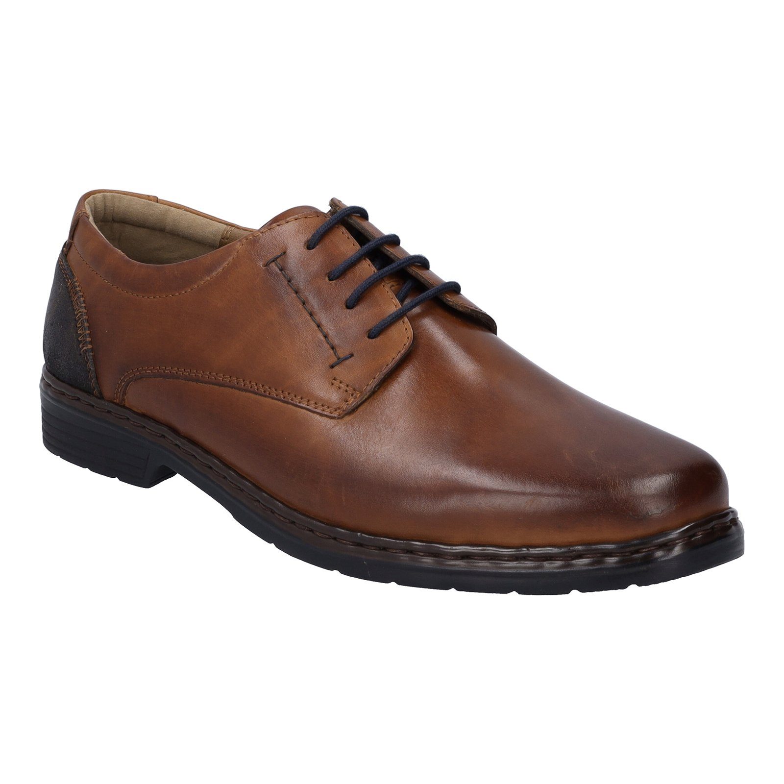 Josef Seibel XXL Herren Schnürschuh cognac extra weit Josef Seibel Alastair 01 Schnürschuh