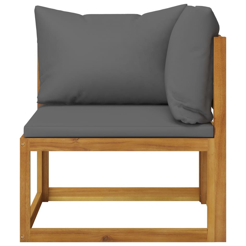 vidaXL Sofaelement 2-tlg. Sofa-Set mit dunkelgrauen günstig online kaufen