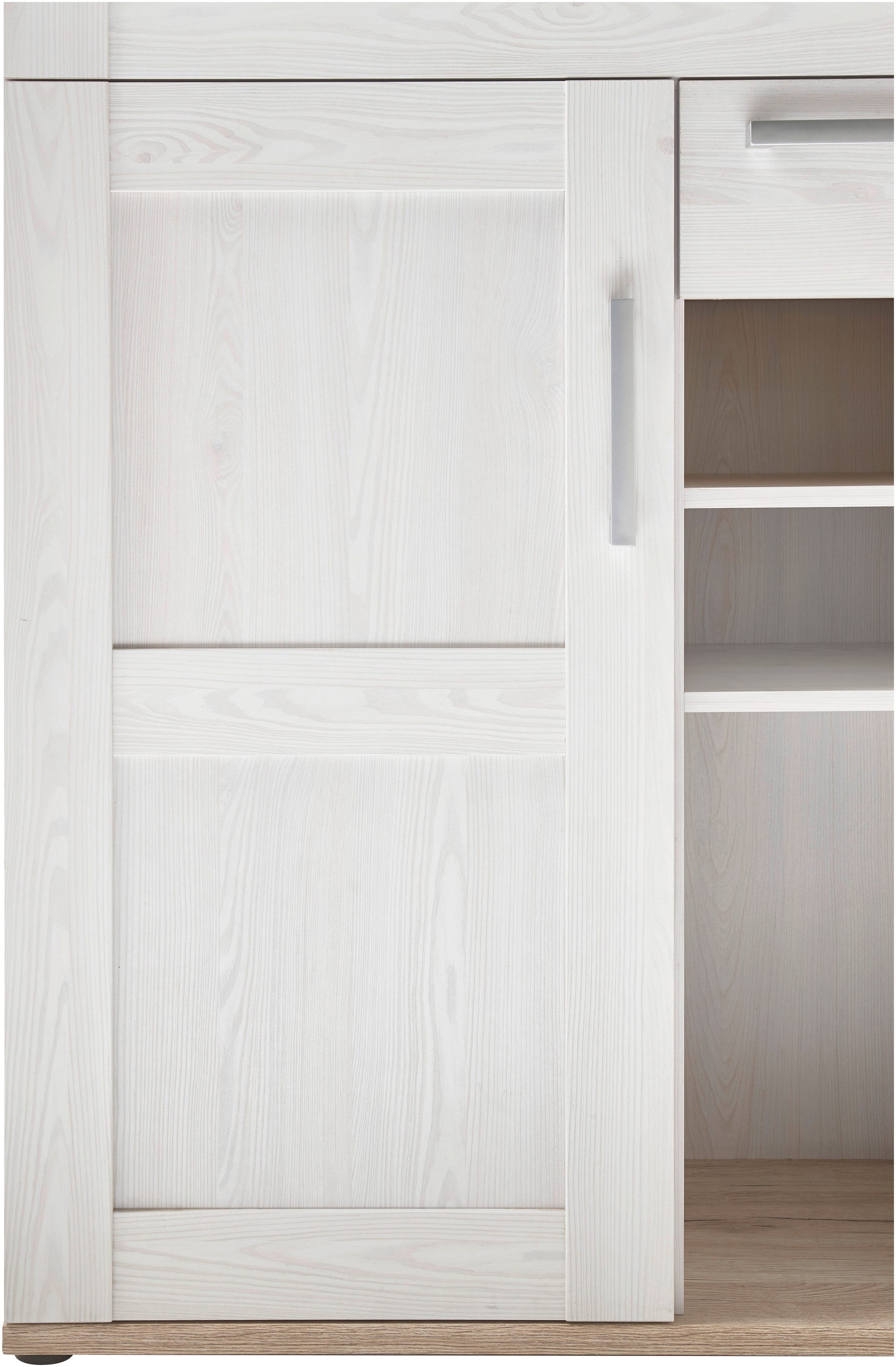 HBZ Wohnwand Romance Landhaustil inkl. LED-Beleuchtung,BxHxT 329x200x50 cm, (Set, 4-St), Mit Vitrine inkl.LED-Beleuchtung, Lowboard, Wandboard, Highboard