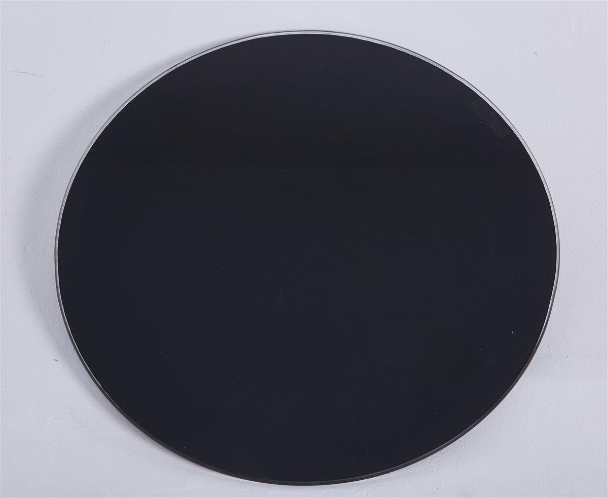 Randschliff HOOZ mit rund Ø30x0,6 cm Glasplatte schwarz, - Tischplatte