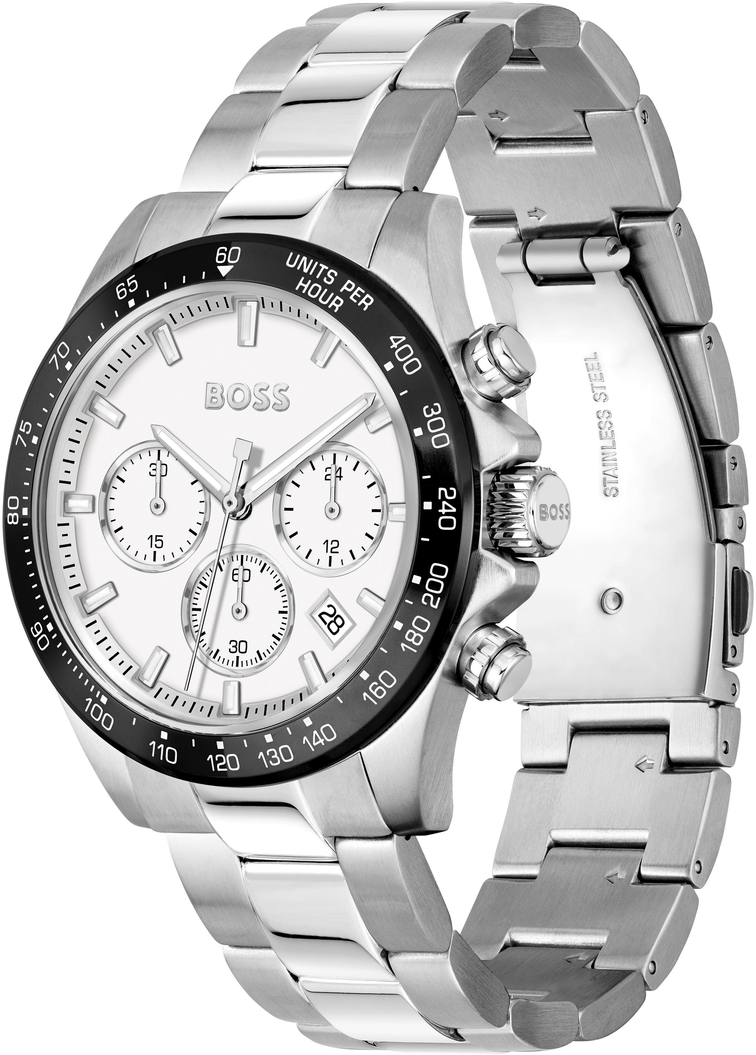 BOSS Chronograph HERO 1514130, Quarzuhr, Herrenuhr, Armbanduhr, Stoppfunkti günstig online kaufen