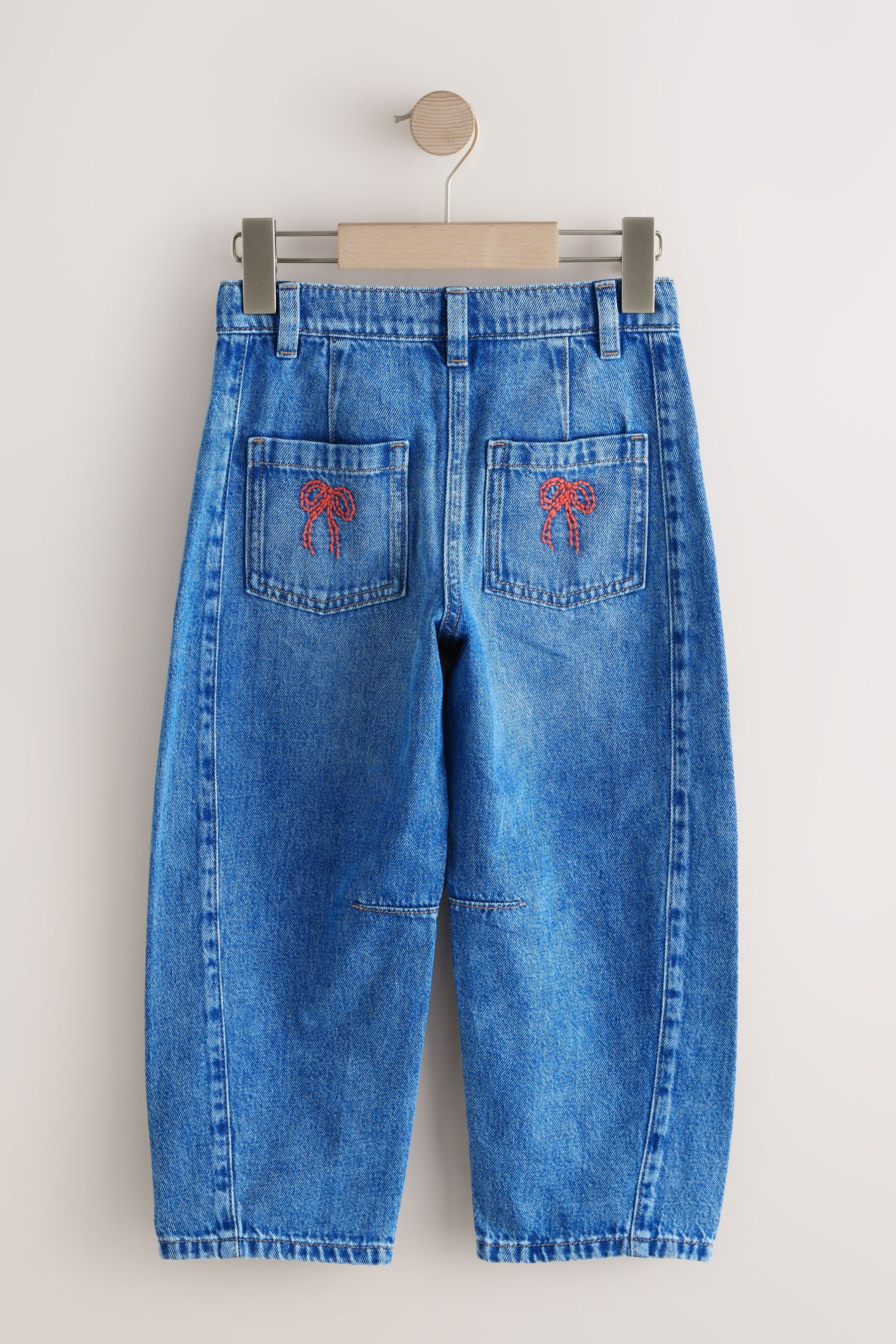 Next Weite Jeans Jeans mit Barrel-Bein und Stickerei (1-tlg)