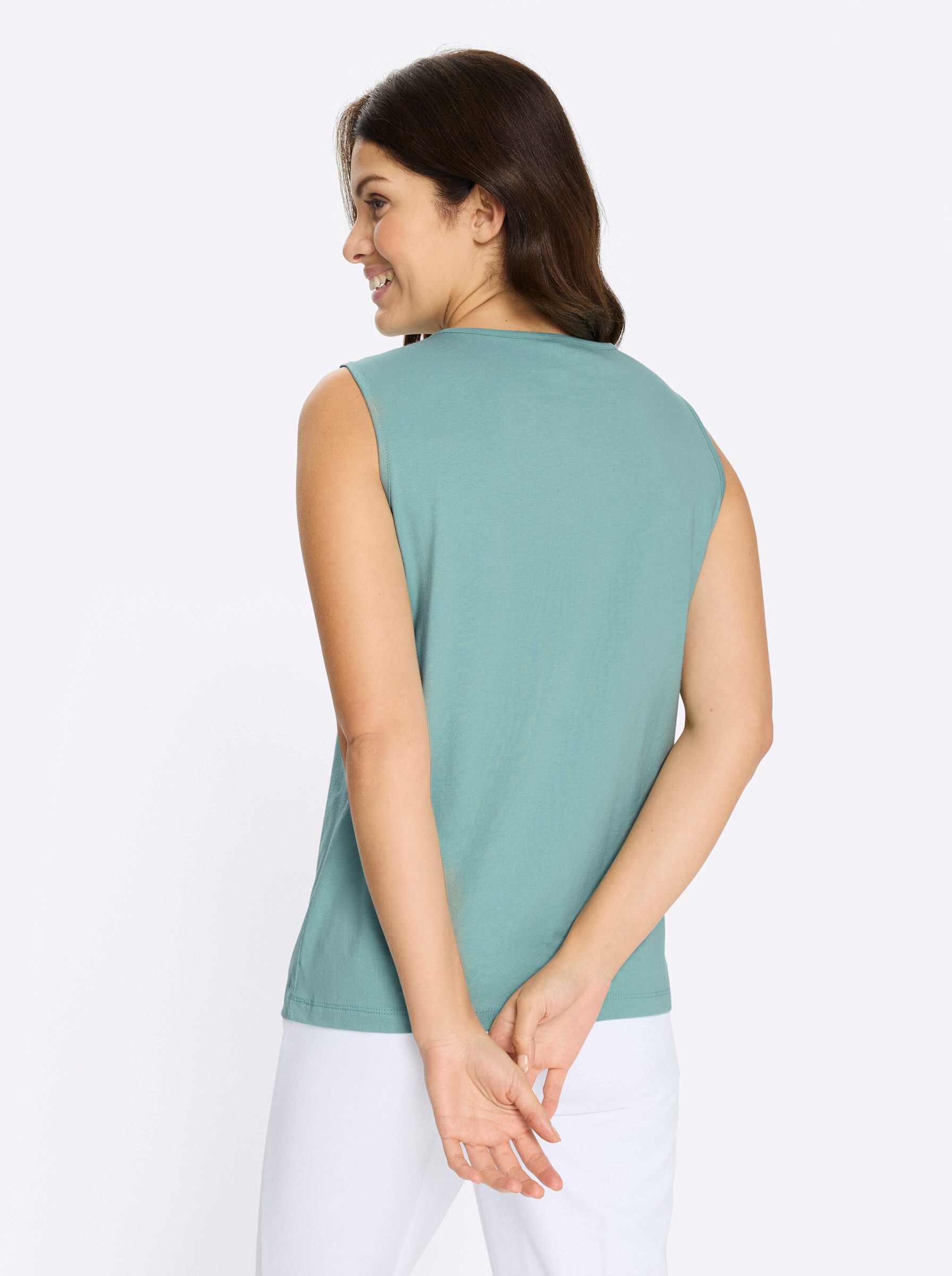 Sieh an! T-Shirt Shirttop Ärmellos günstig online kaufen
