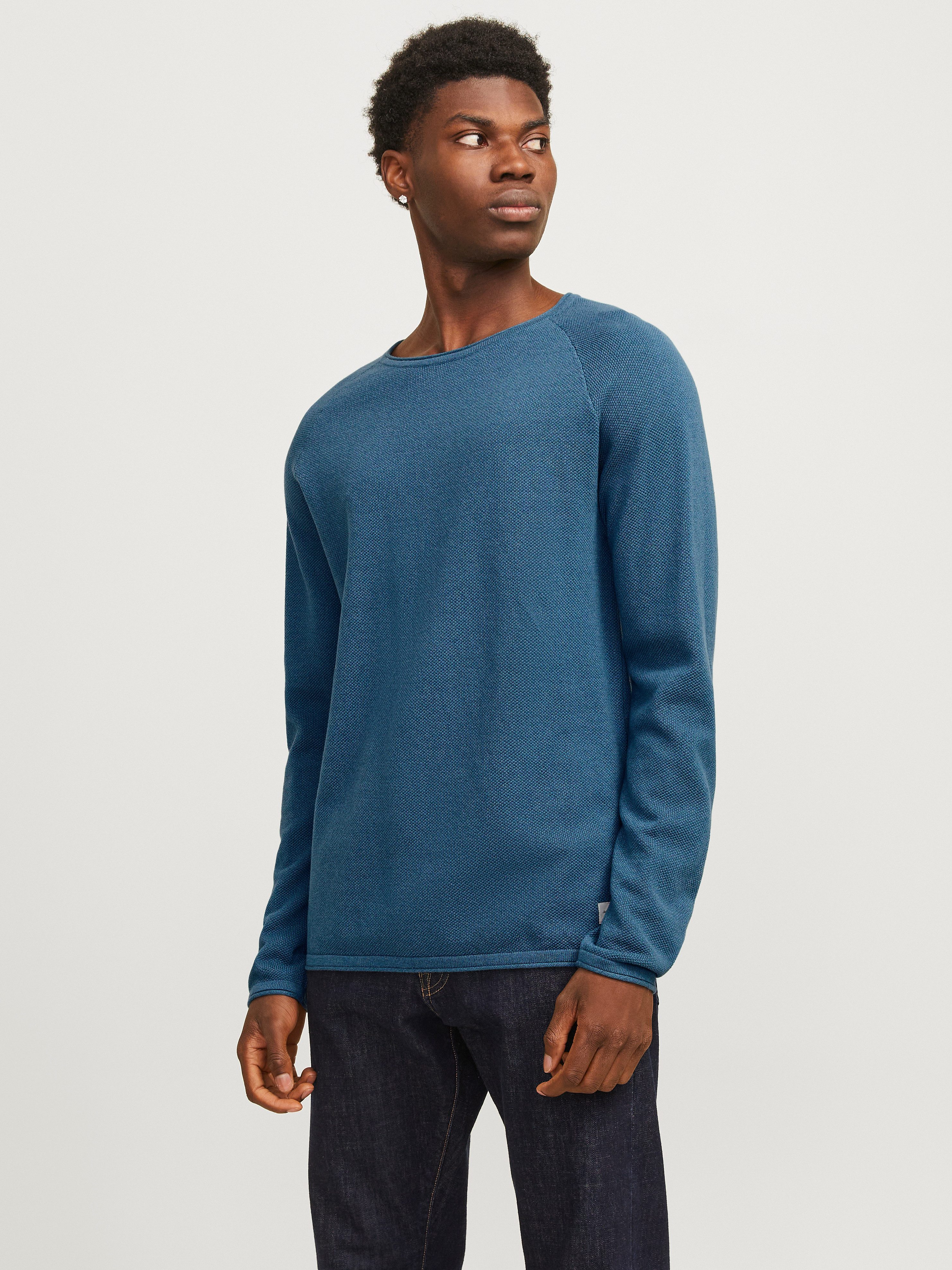 Rundhalspullover JJEHILL KNIT CREW NECK NOOS