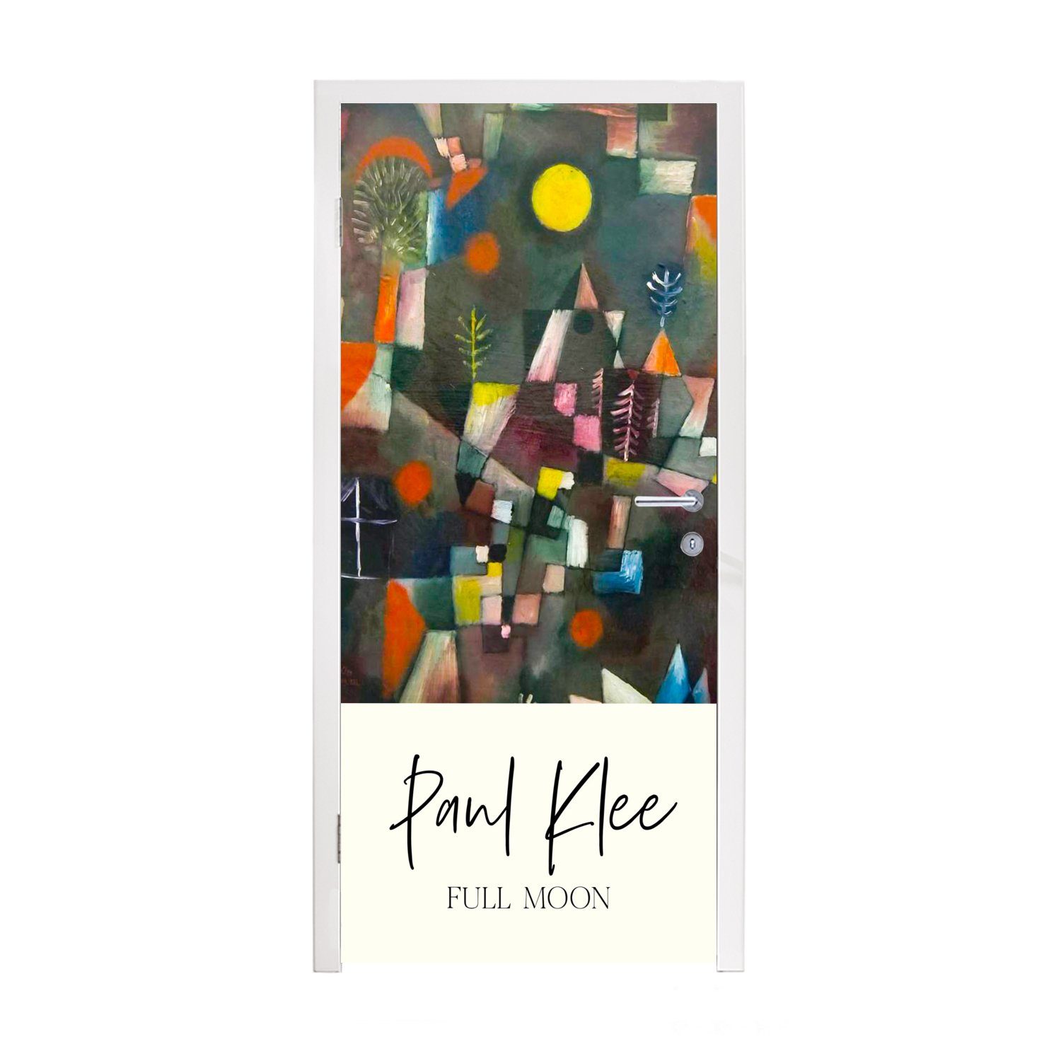 MuchoWow Türtapete Paul Klee - Malerei - Kunst, Matt, bedruckt, (1 St), Fototapete für Tür, Türaufkleber, 75x205 cm