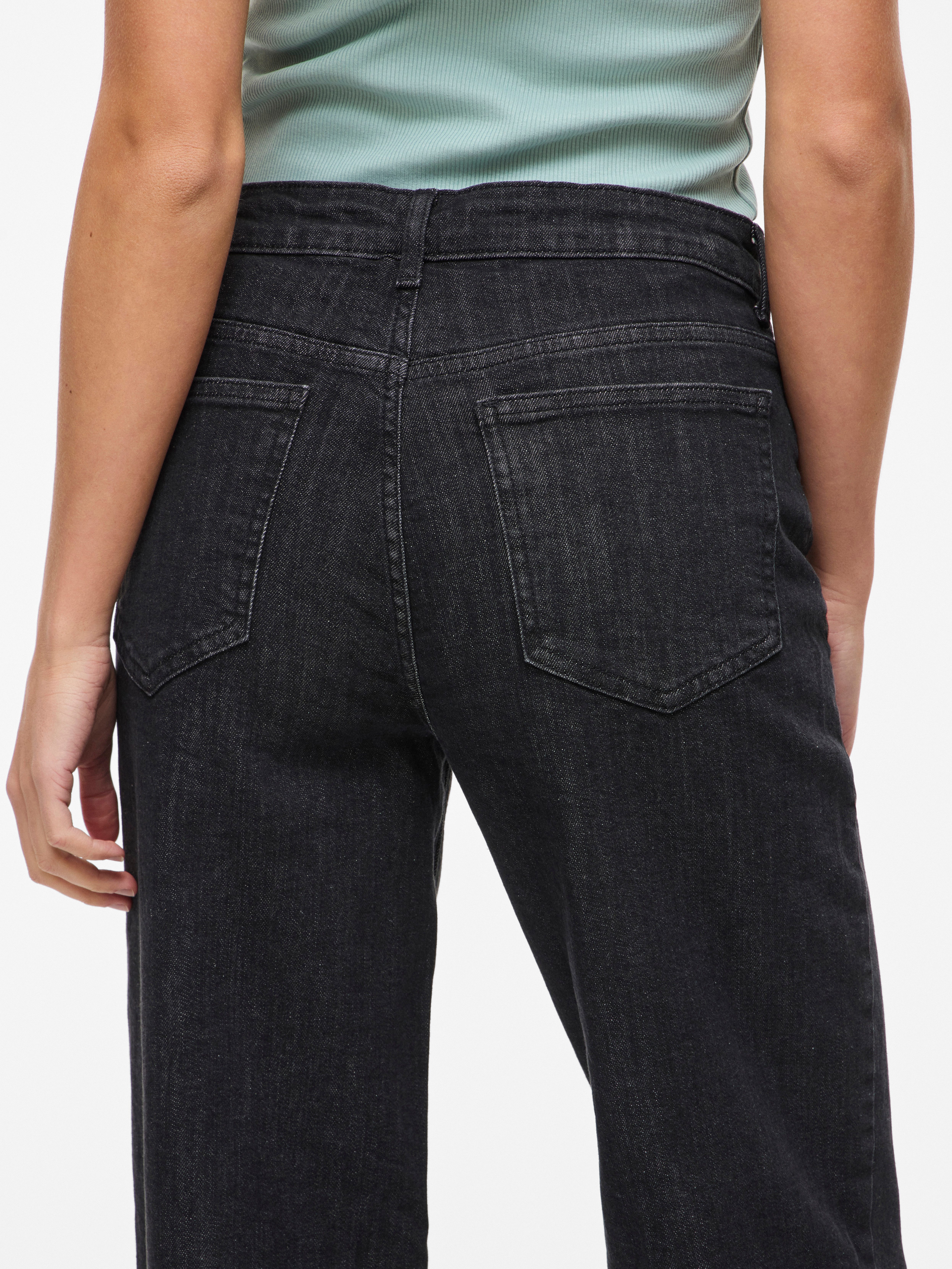 Vila Straight-Jeans VILISA RW STRAIGHT JEANS ROS - NOOS Baumwollmischung, regular waist, straight fit