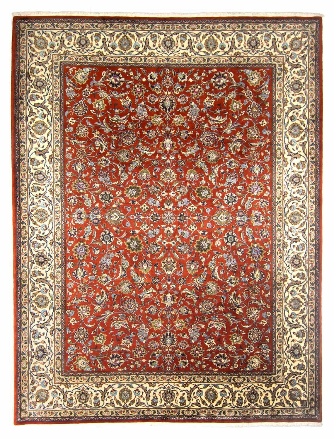 Wollteppich Sarough Durchgemustert Rosso 347 x 257 cm, morgenland, rechteckig, Höhe: 10 mm, Unikat mit Zertifikat