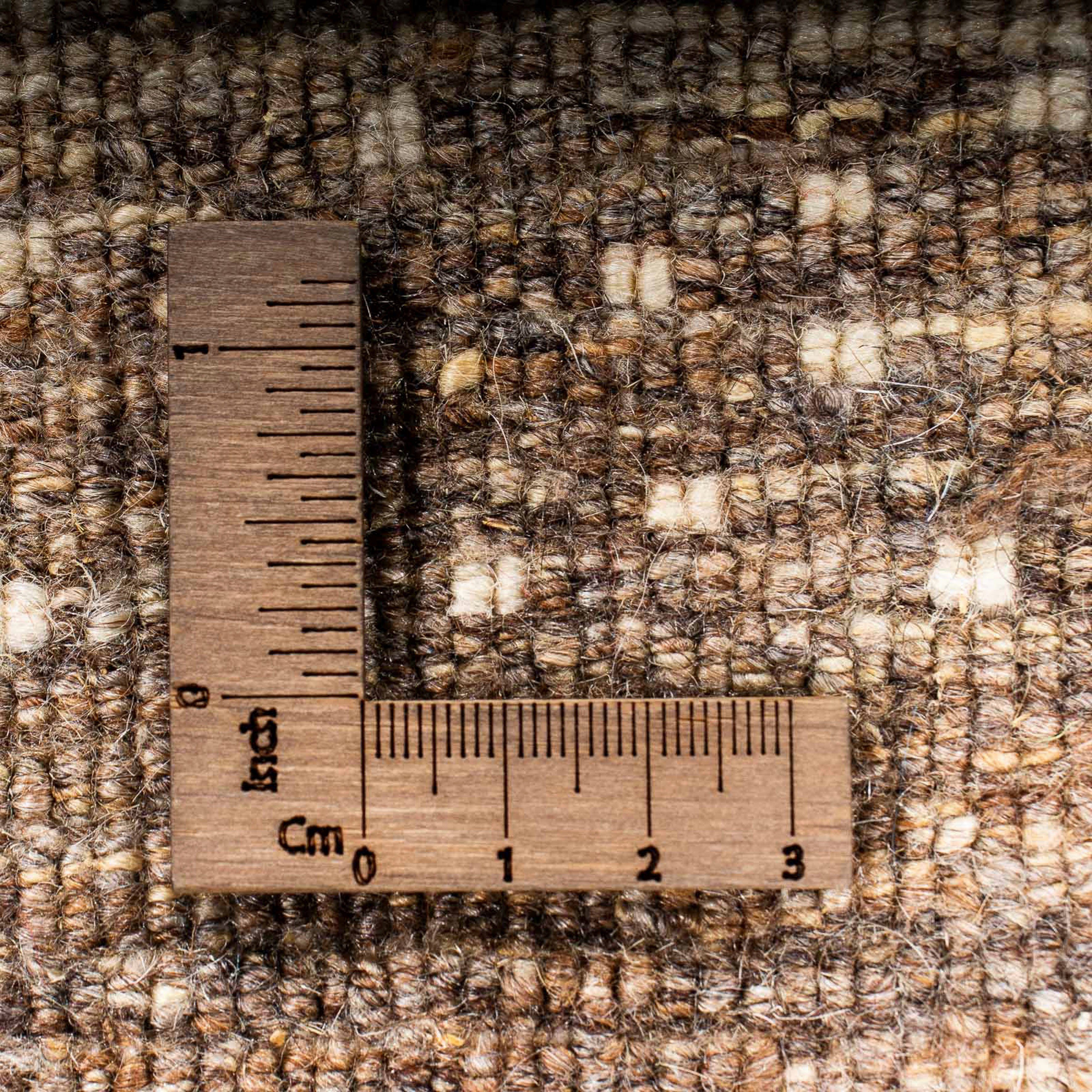 12 cm Einzelstück - - mit x 84 Perser morgenland, rechteckig, Loribaft Gabbeh beige, Höhe: - mm, Wollteppich 52 Zertifikat Wohnzimmer, Handgeknüpft,