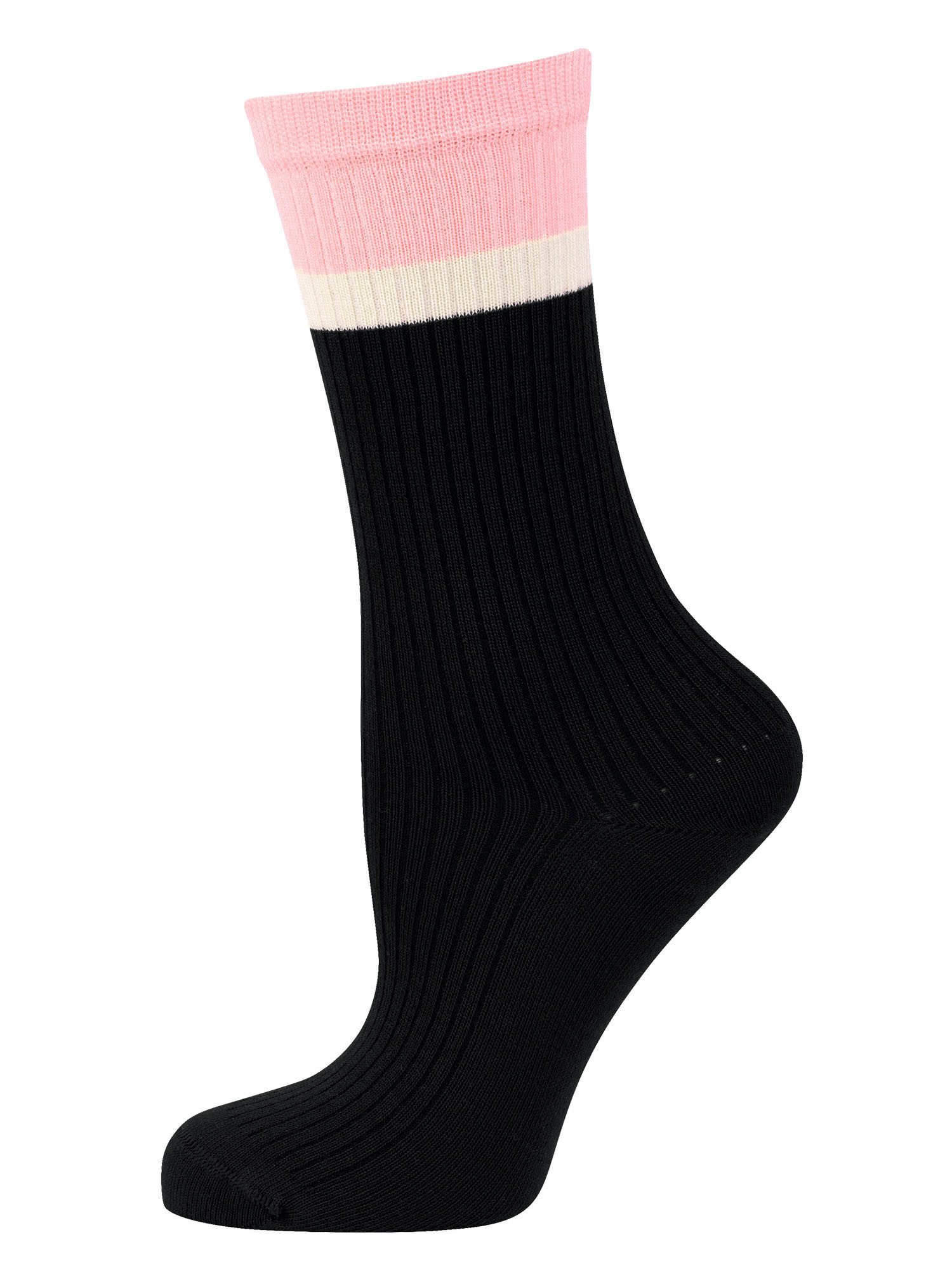 Nur Die Basicsocken Soft Modal Ripp (2-Paar) Socken, Baumwollsocken, Alltagsocken