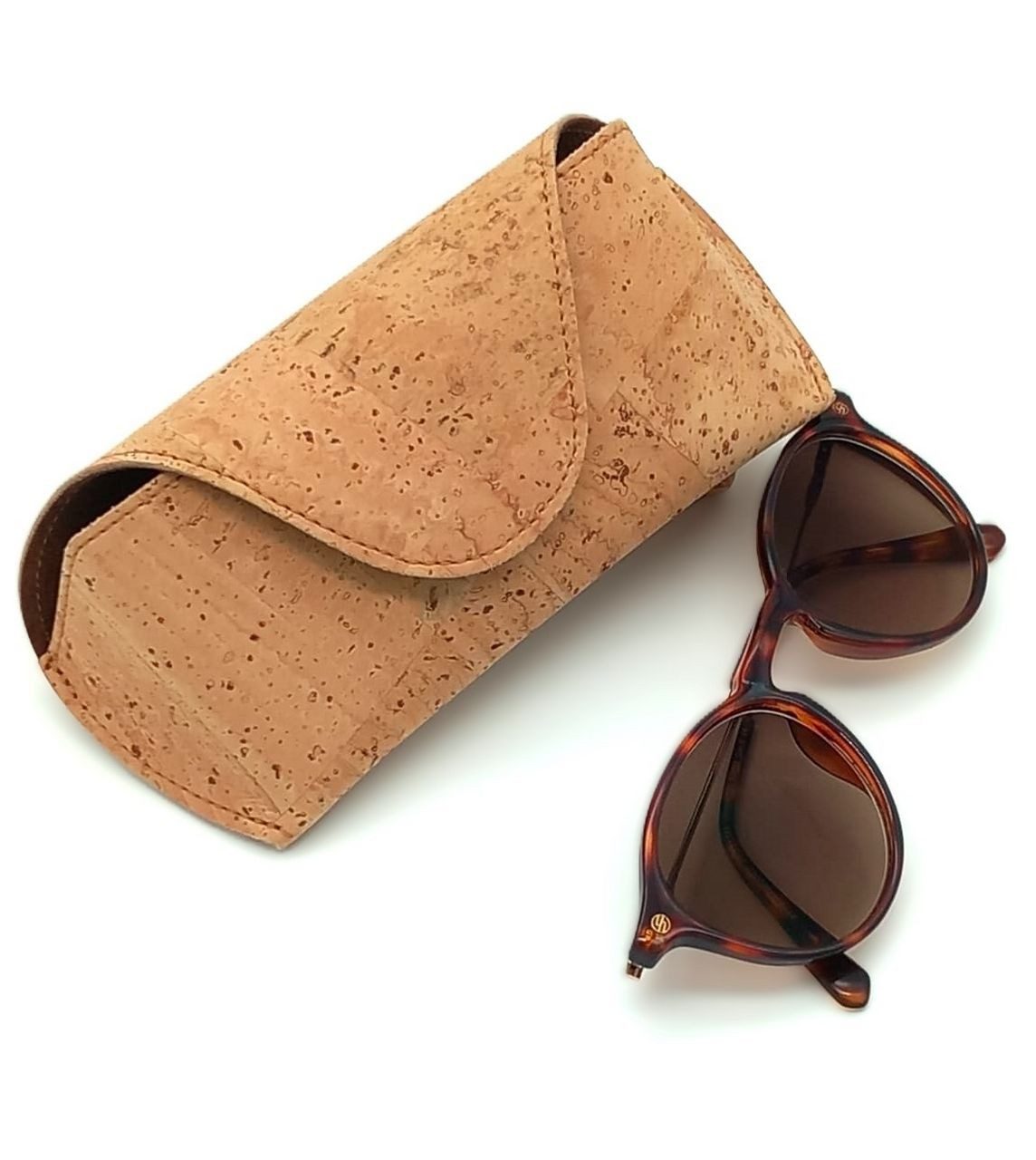 Kork-Deko.de Brillenetui Brillenetui aus Korkstoff Beige