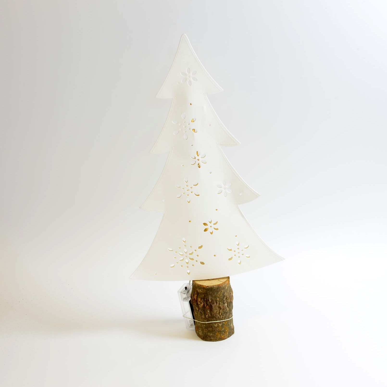 Coen Bakker LED Dekolicht »LED Dekolicht Papier Baum weiß mit 10 LEDs