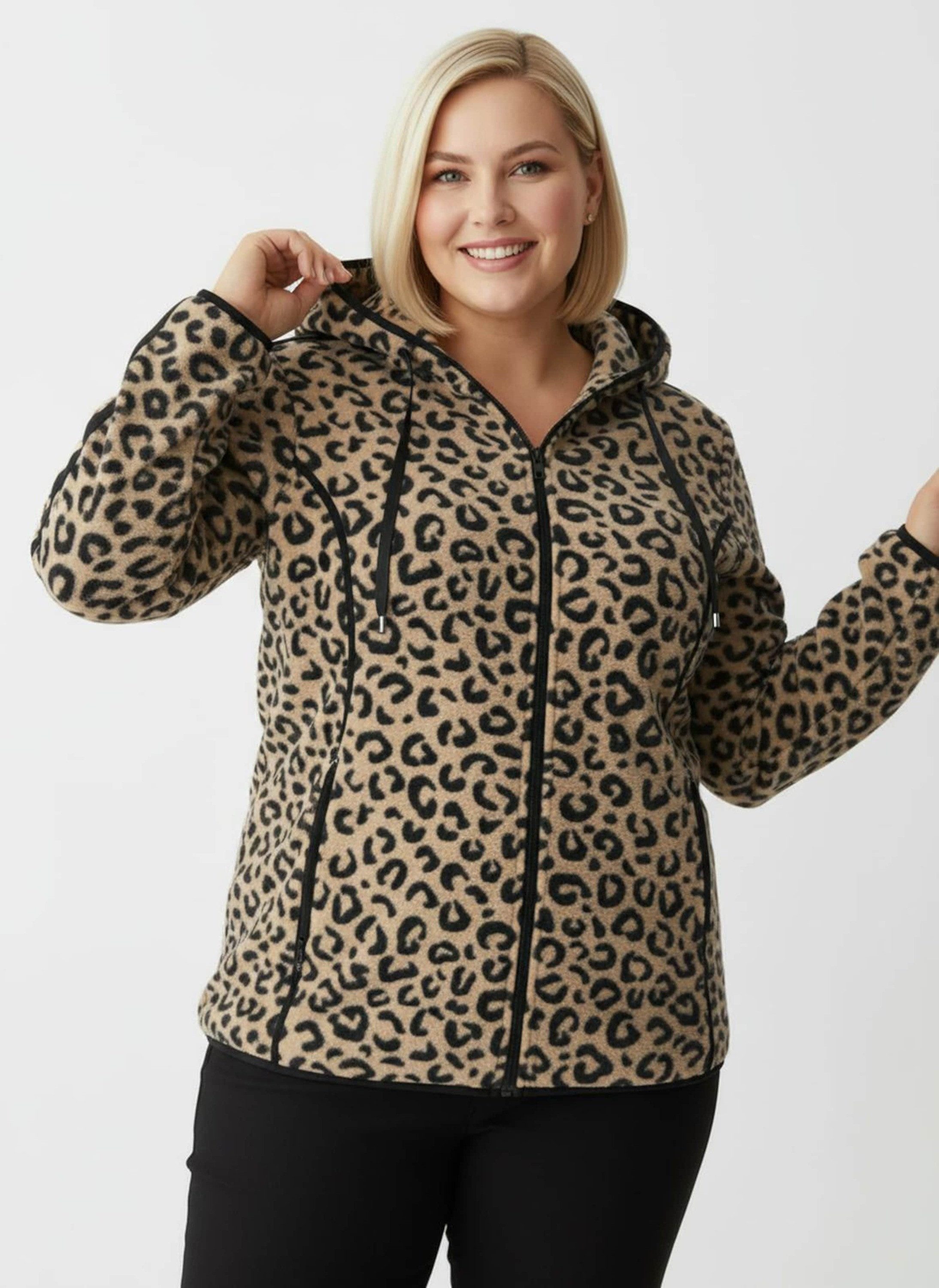 Sieh an! Fleecejacke Fleece-Jacke Langarm günstig online kaufen