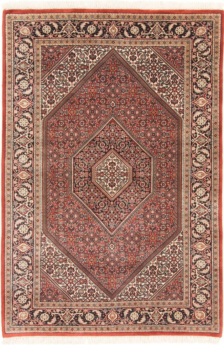Orientteppich Bidjar Trading, Handgeknüpfter Orientteppich, 124x187 rechteckig, Nain Höhe: 15 mm