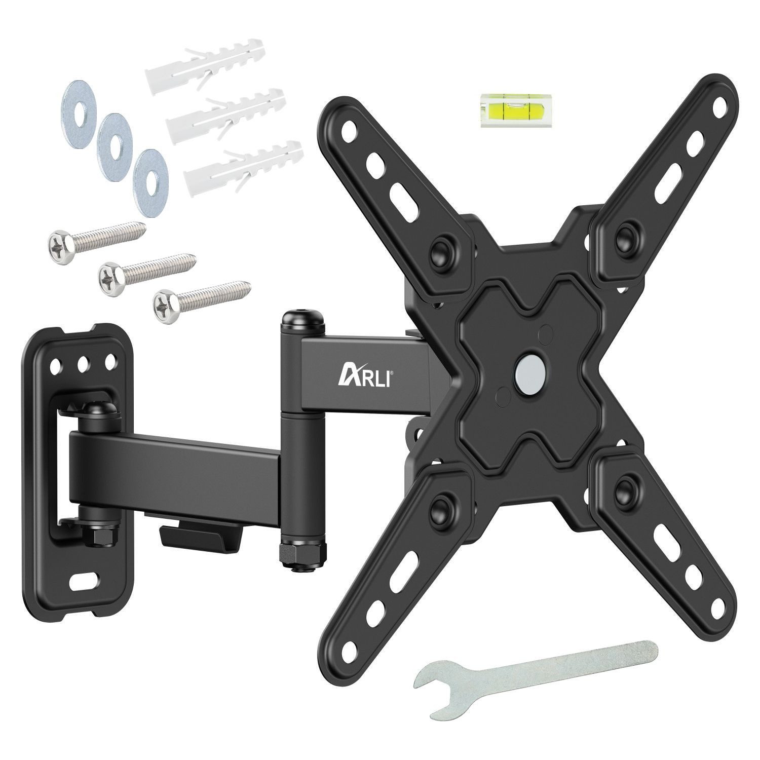 ARLI TV-Wandhalterung TV Wandhalterung ausziehbar 13 - 42 zoll LED OLED VESA Curved, (bis 42,00 Zoll, 1-tlg., neigbar schwenkbar drehbar)