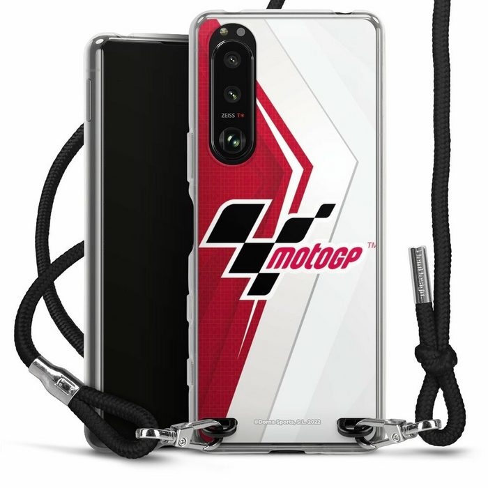 DeinDesign Handyhülle MotoGP Logo Motorsport Logo Grey and Red Sony Xperia 5 III Handykette Hülle mit Band Case zum Umhängen