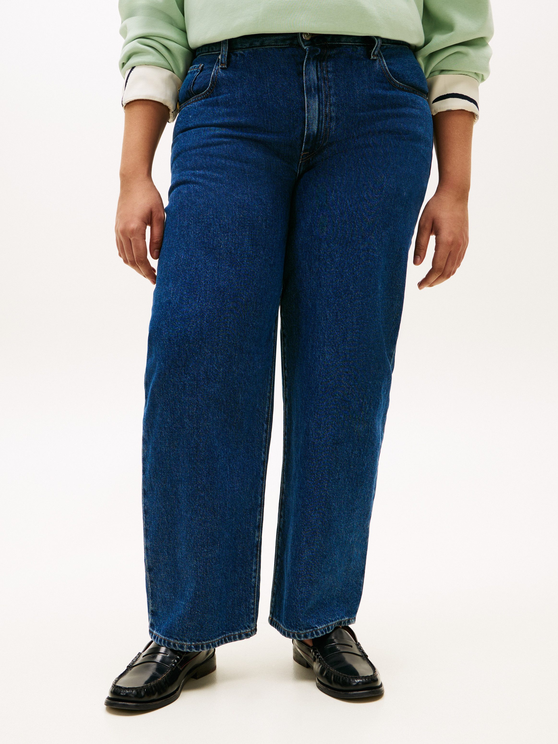 Tommy Hilfiger Curve Regular-fit-Jeans CRV DNM EMI BARREL RW in großen Größen