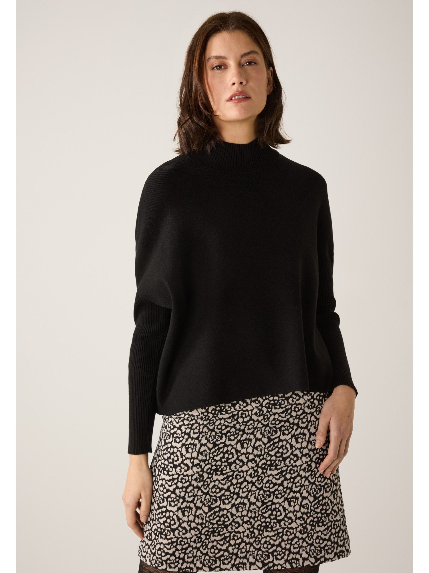 MORE&MORE Rundhalspullover weiter, weicher Feinstrickpullover günstig online kaufen