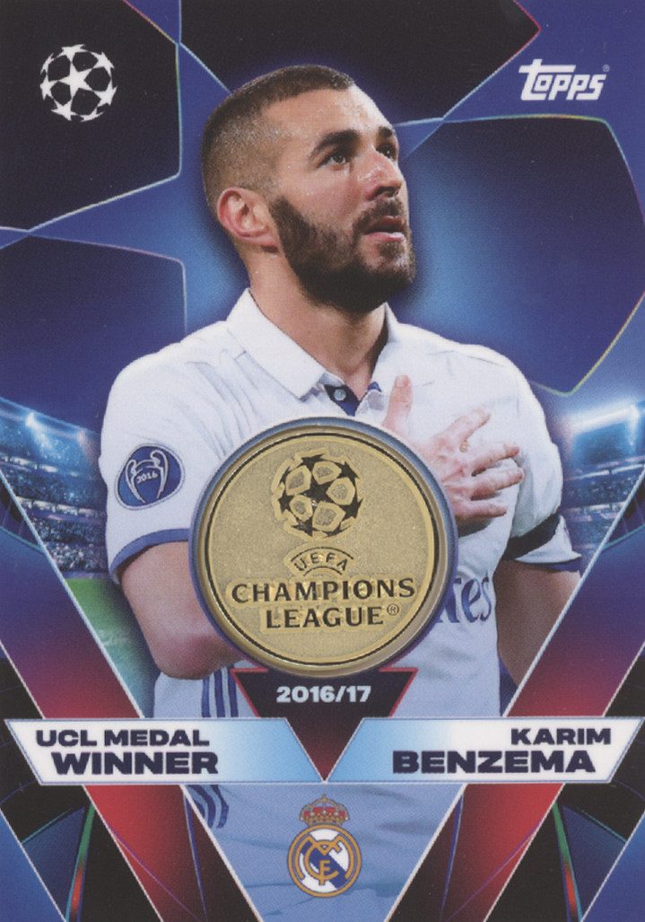 Topps Sammelkarte UCLW-KB - Karim Benzema - UCL Medal Winner Relic - 2025/2026