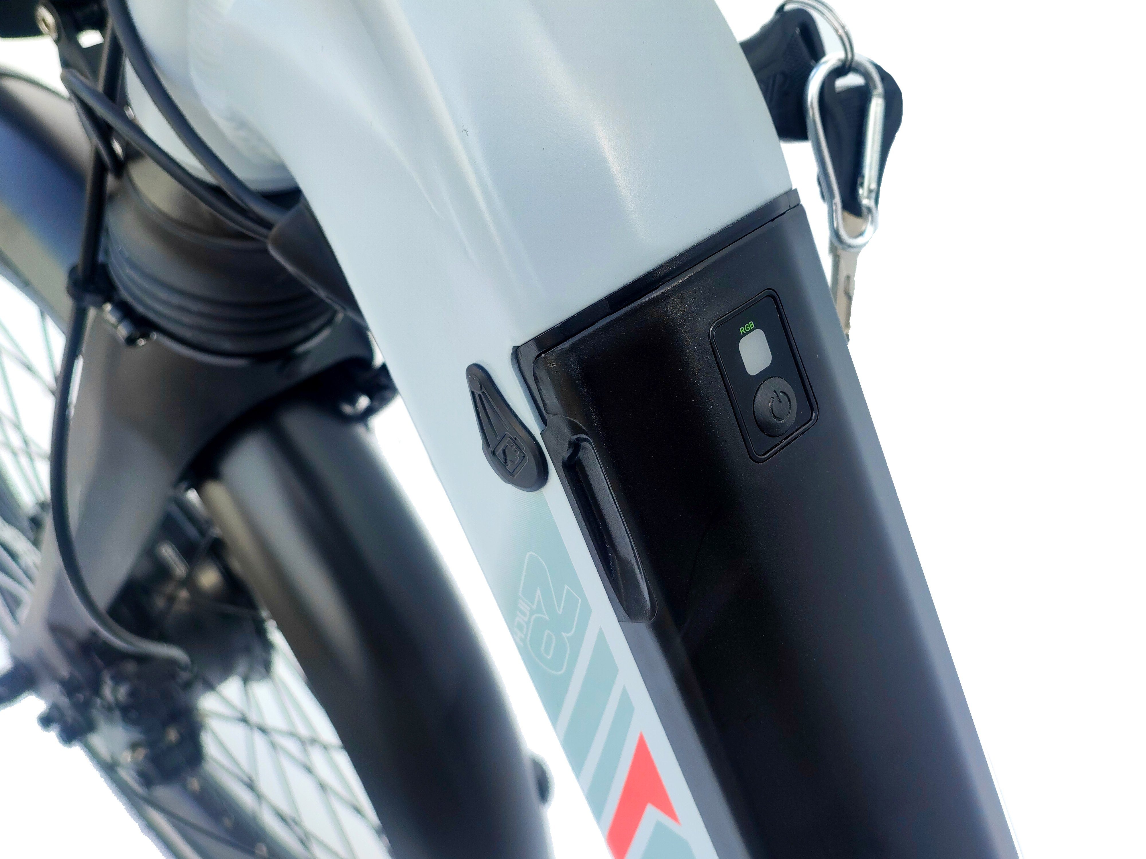 Ecofold E-Bike Nexus Nexus Frontmotor Shimano grau konform 7 Shimano Zoll 7/8 Nabenschaltung, 20 Akku, Wh 504,00 E-Bike weiss, Faltrad Frontmotor, BFF311 Schaltwerk, StVo Gang 7Gang