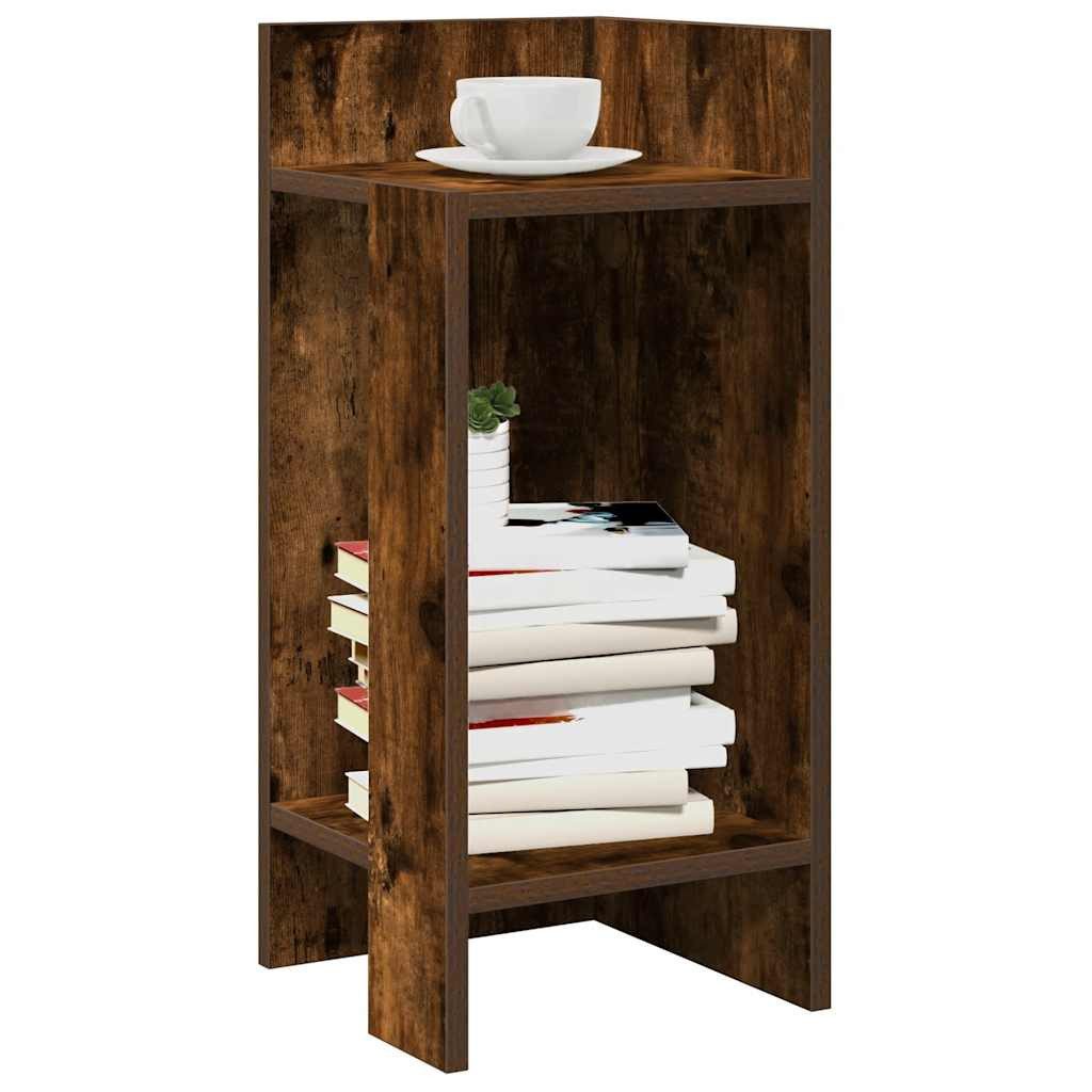 vidaXL Beistelltisch NA Beistelltisch mit Ablage Räuchereiche 25,5x27x60 cm
