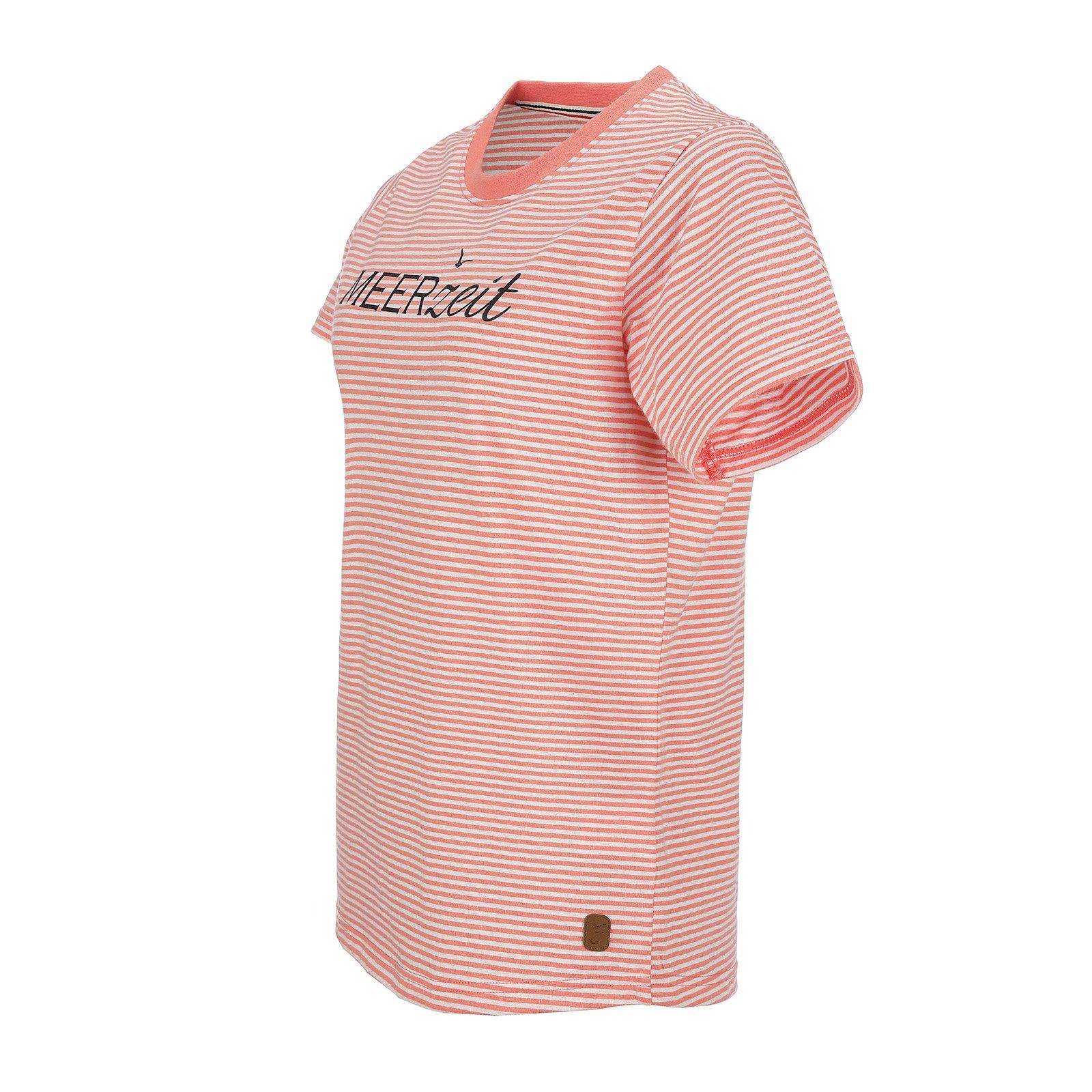 modAS Kurzarmshirt Damen T-Shirt mit Streifen günstig online kaufen