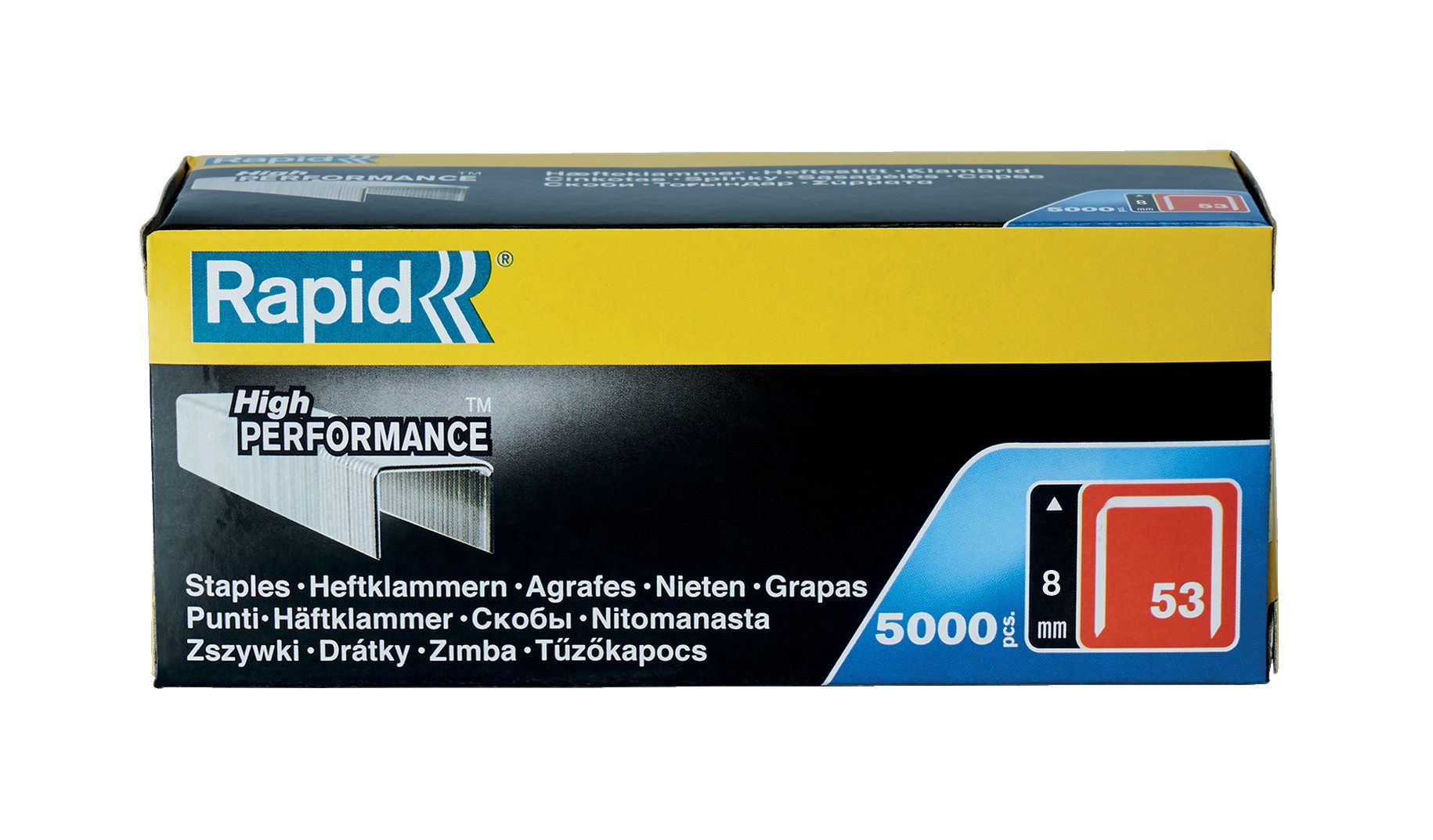 Rapid Elektro-Tacker Tackerklammern Typ 53 8mm 5000 Stk Feindrahtklammern 11857050, (5000 tlg)