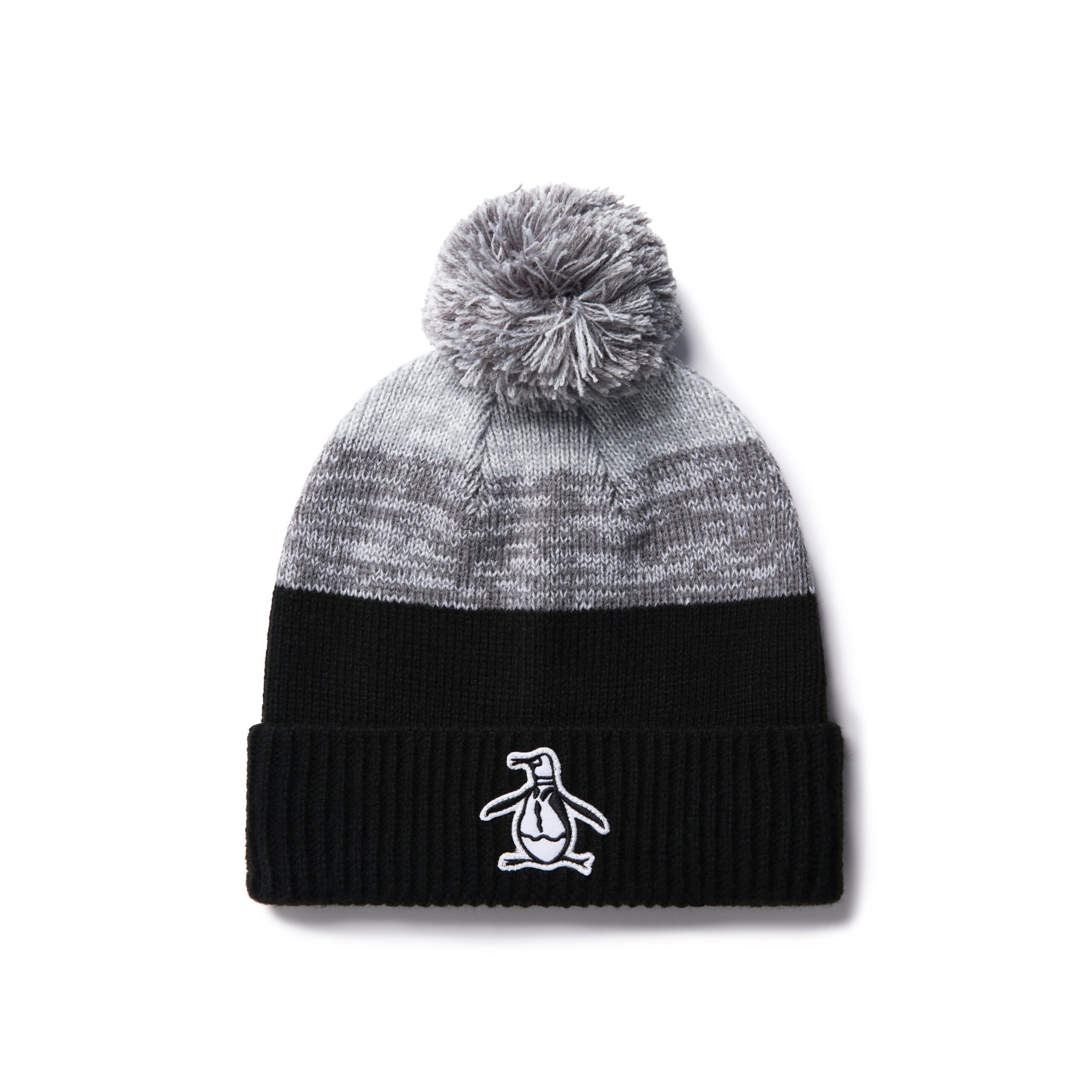 Original Penguin Penguin Golf Beanie Rib Cuff Caviar-Grau