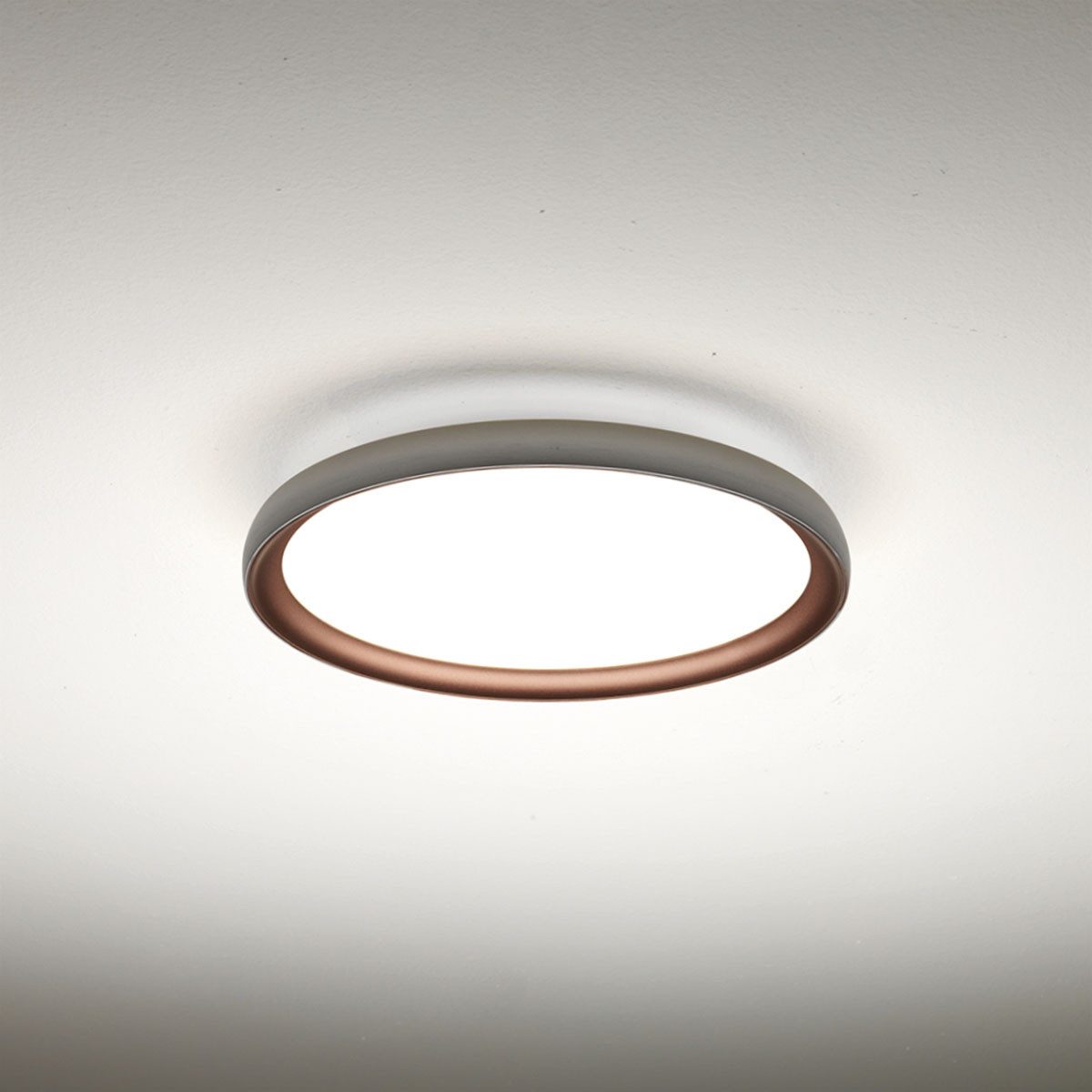 Vivida International Deckenleuchten Atena Deckenleuchte, Silber + Kupfer, Ø günstig online kaufen