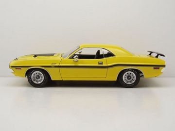 GREENLIGHT collectibles Modellauto Dodge Challenger R/T 1970 gelb schwarz Navy CIS Modellauto 1:18 Greenl, Maßstab 1:18