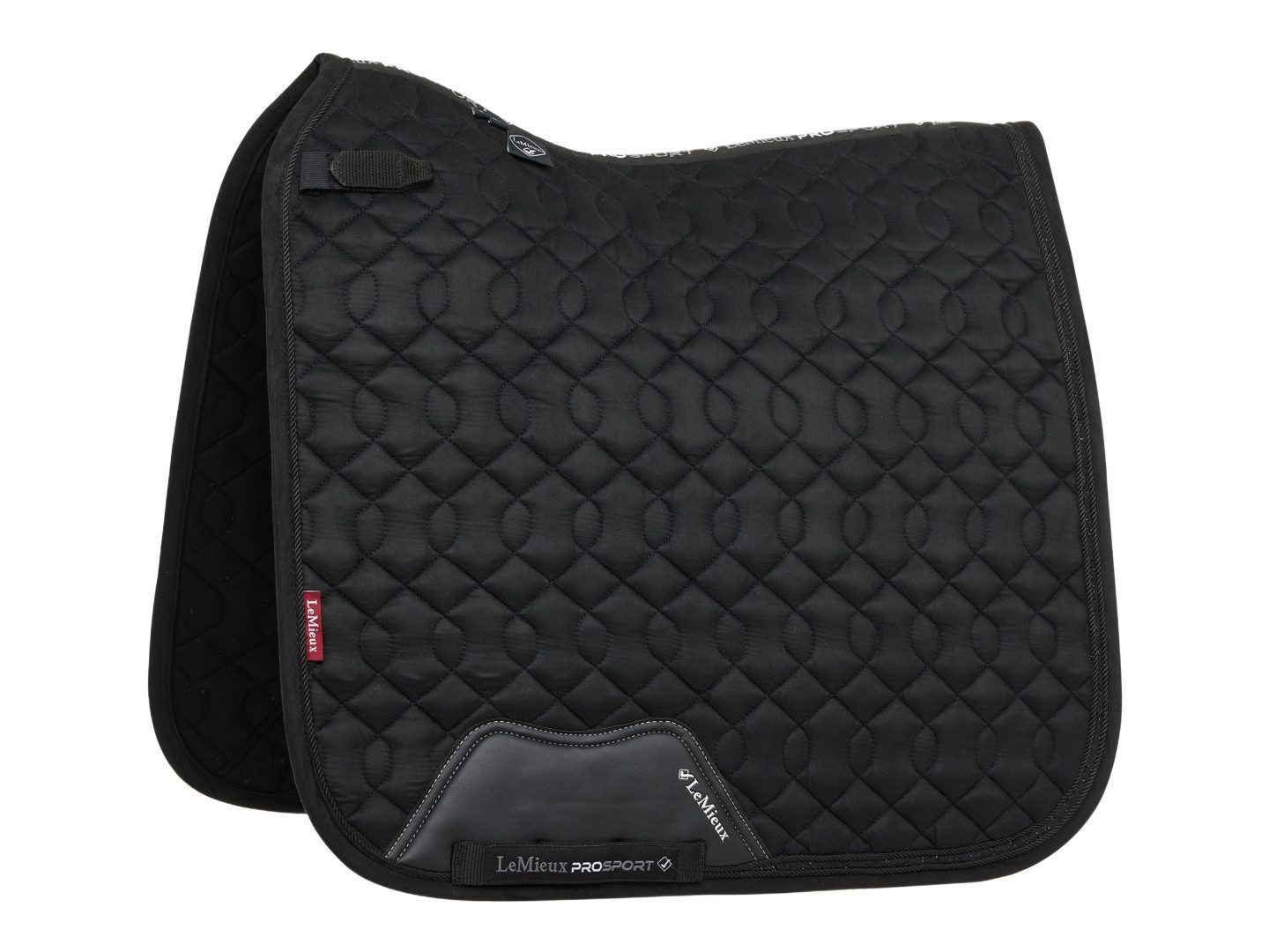 LeMieux Schabracke Dressurschabracke Crystal Suede in schwarz