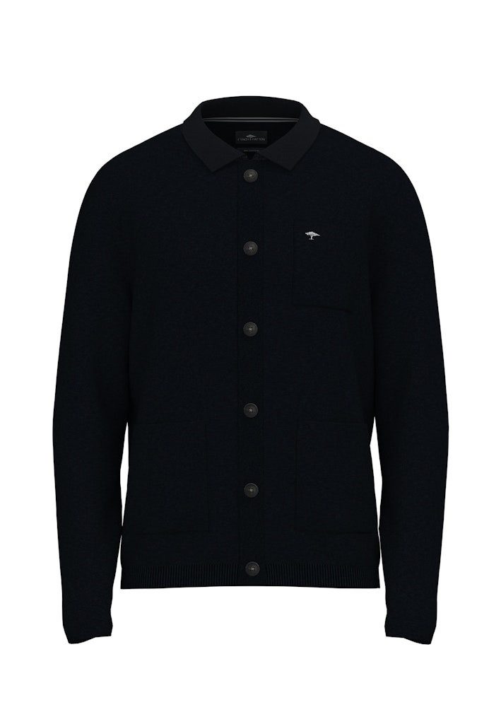 FYNCH-HATTON Strickcape Fynch-Hatton / He.Strickjacke, -weste / Cardigan, Buttoned, Structure