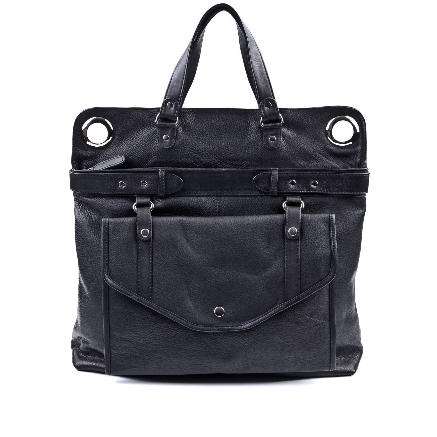 BACCINI Umhängetasche echt Leder Damen Wickeltasche groß schwarz WENDY, Umhängetasche echt Leder Damen, Baby-Tasche schwarz