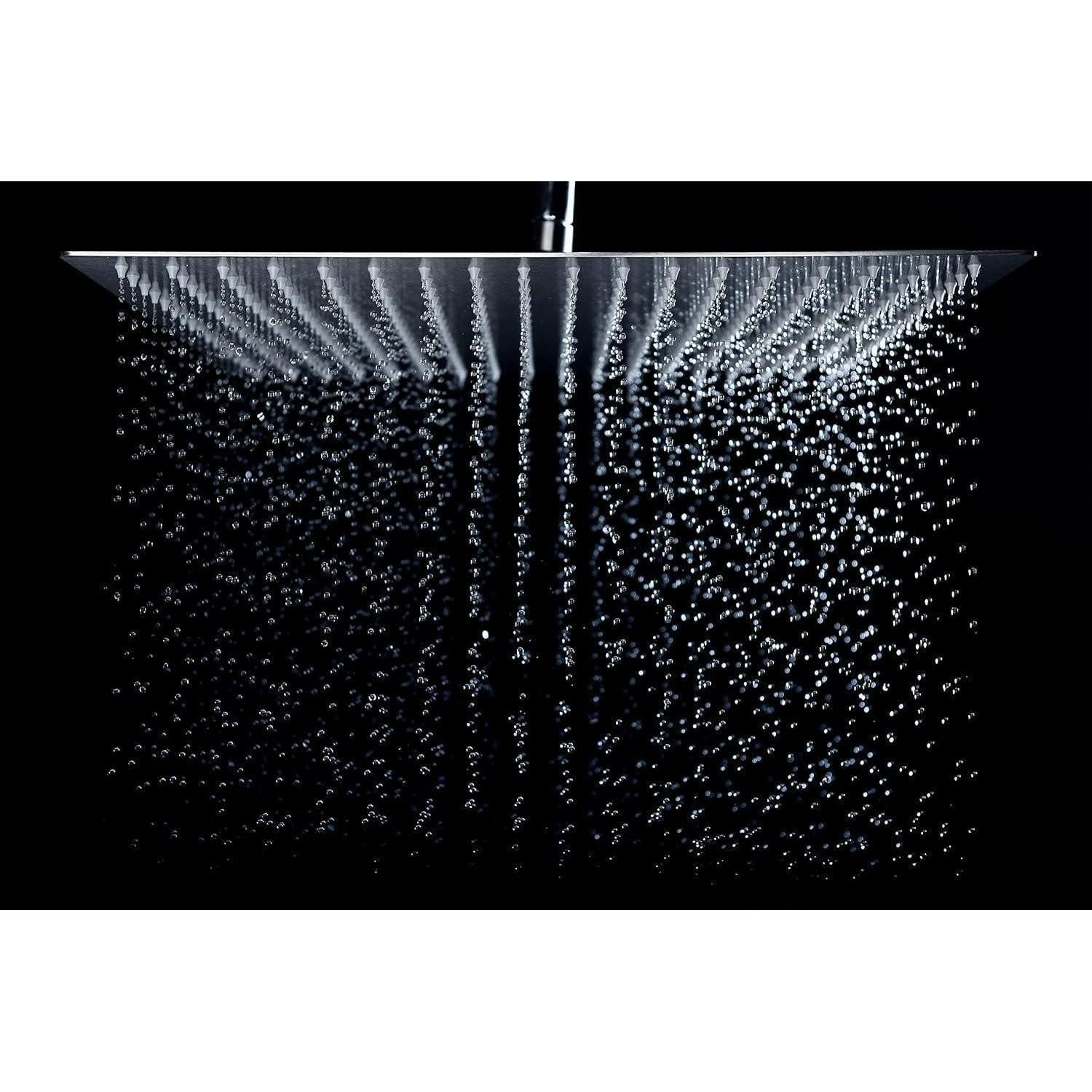 LuxusKollektion Regenduschkopf Regendusche Duschkopf 12 Zoll Edelstahl Anti-Kalk
