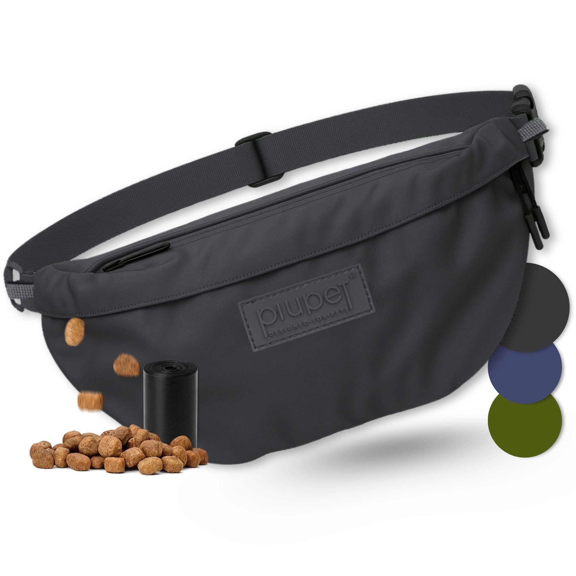 Piupet Сумка для лечения Leckerlitasche Hund wasserdicht – Gassitasche 3 Fächern & Innentasche