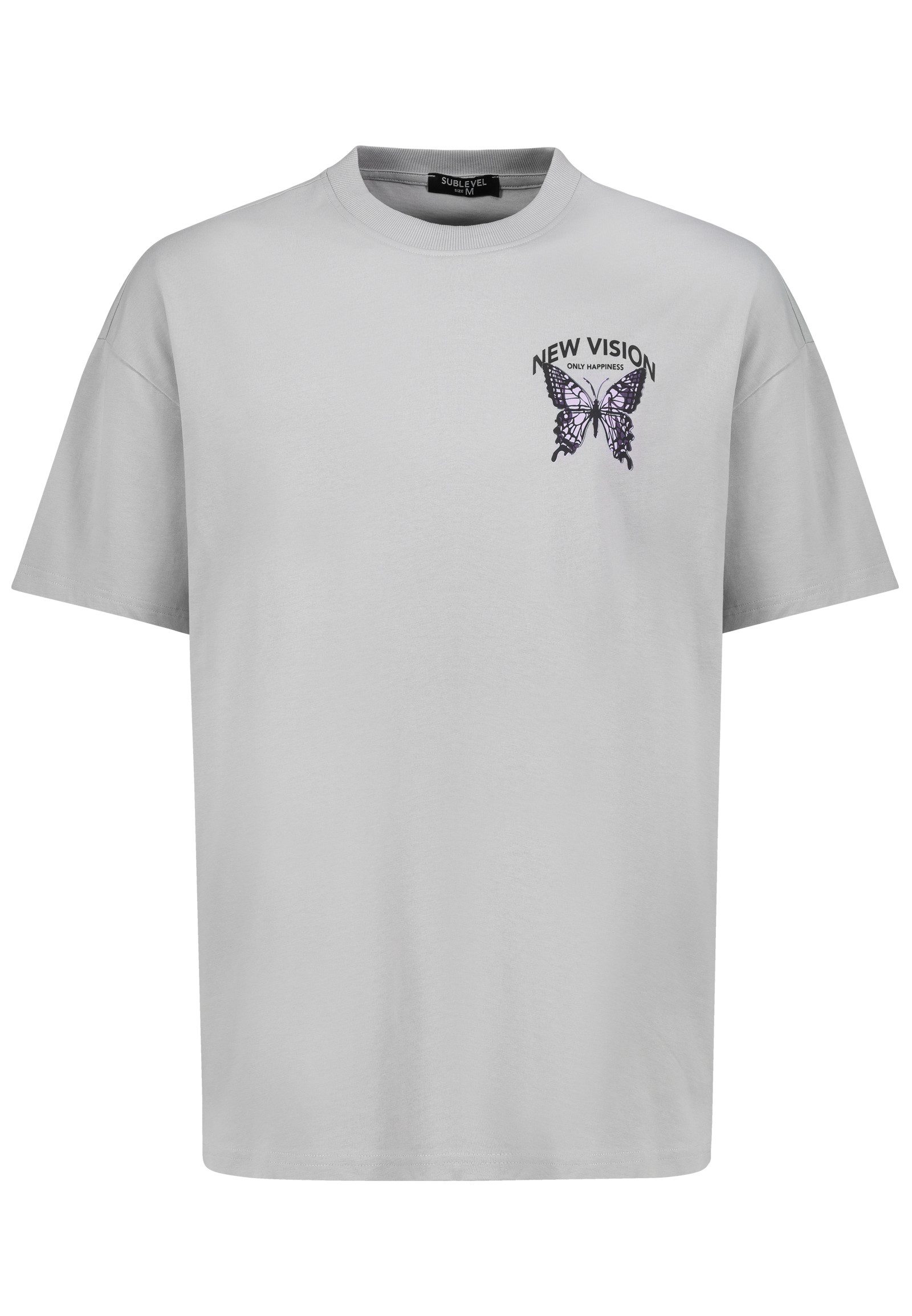 SUBLEVEL T-Shirt Design Motiv mit Vintage Ästhetik Oversized HAKA Shirt günstig online kaufen
