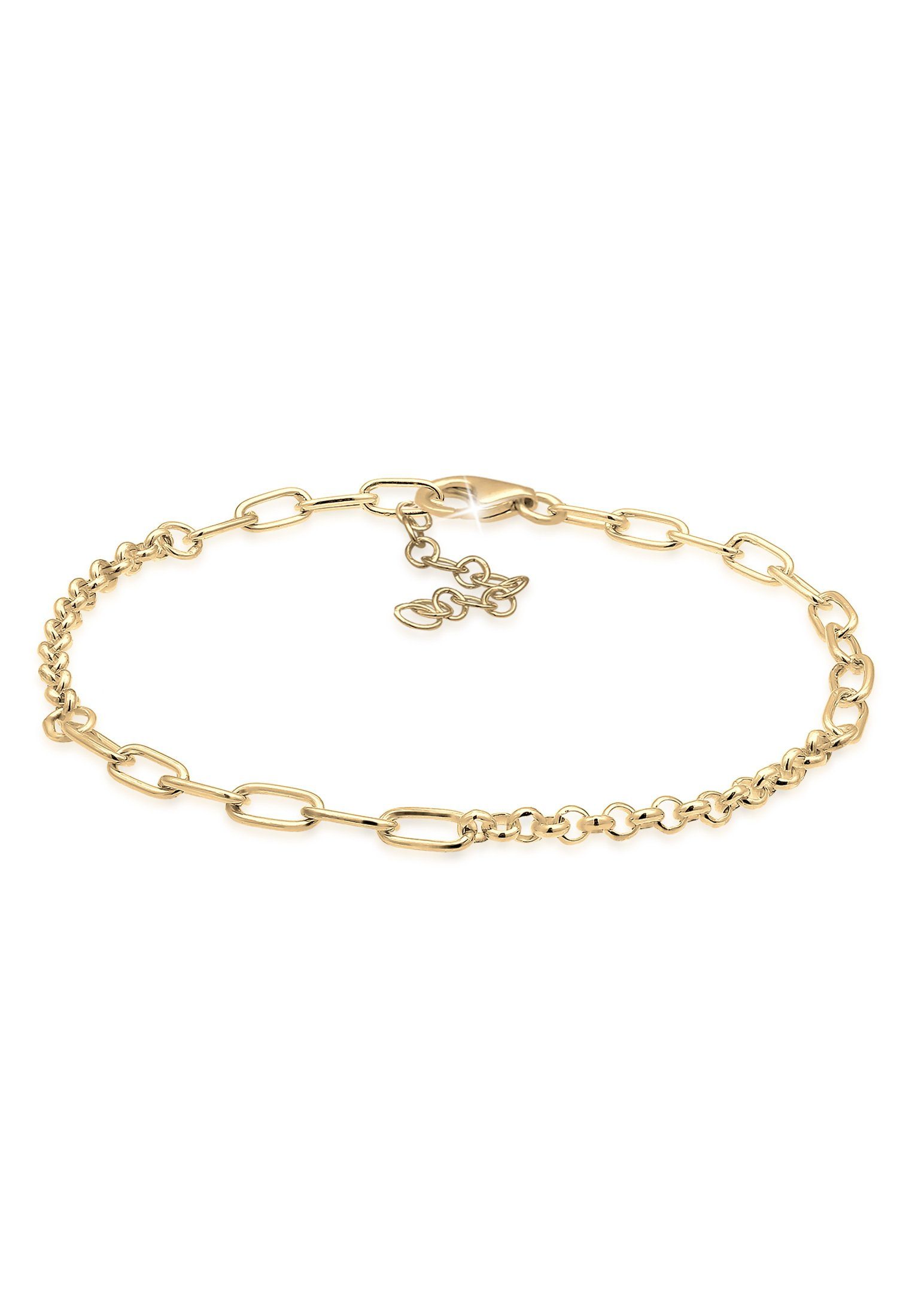 Armband Silber 925 Basic Charmträger Gold Nenalina Bettelarmband