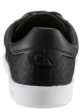 Calvin Klein Barrie 3L2 Sneaker mit Allover-CK-Print, Freizeitschuh, Halbschuh, Schnürschuh