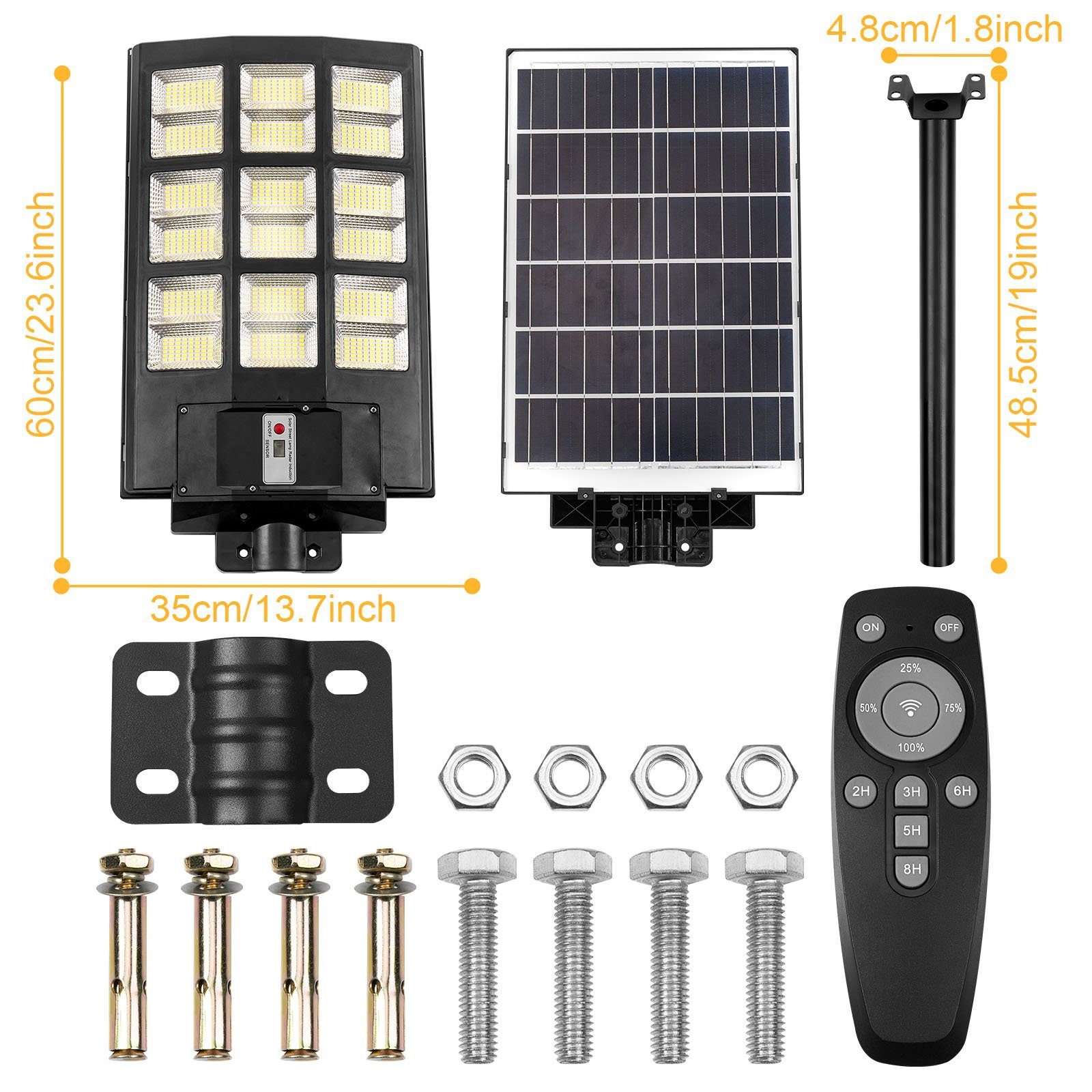 Rosnek LED Außen-Wandleuchte Solar, Bewegungsmelder, Wasserdicht, günstig online kaufen