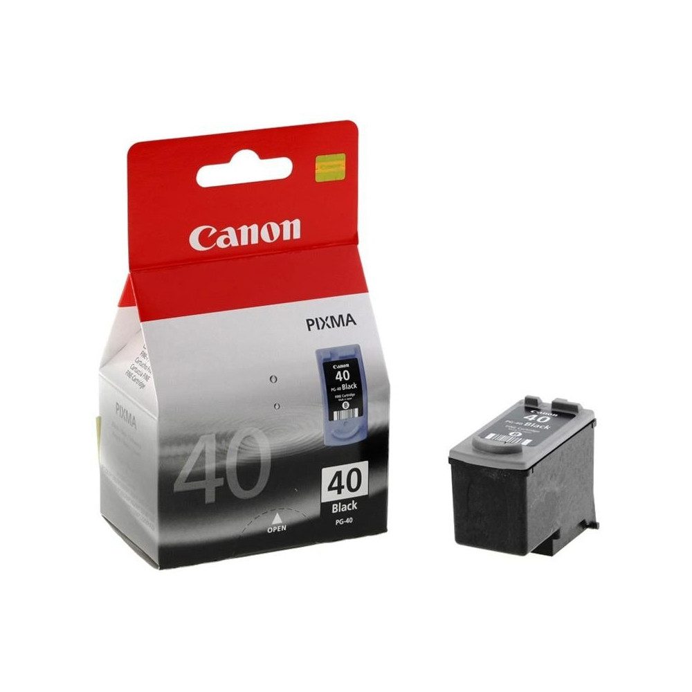 Canon Canon Ink PG-40 Schwarz Tintenpatrone Nachfülltinte (für PIXMA, FAX-Geräte, x, Hohe Ergiebigkeit mit 16 ml)