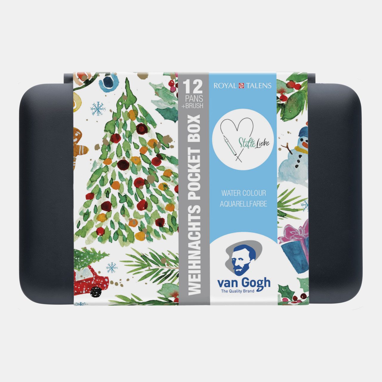 Talens Aquarellfarbe van Gogh Stifteliebe Weihnachts Pocket Box inkl. digitalem Guide