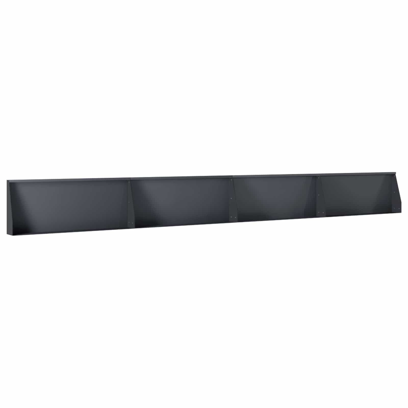 vidaXL Beetumrandung Stützmauer 4 stk. 100 x 12 x 30 cm Stahl Anthrazit