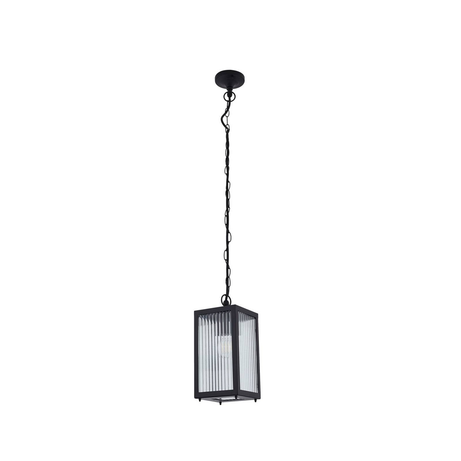 Lindby Hängeleuchten Bolgar, Metall, Schwarz IP44, 1 x 15 W LED