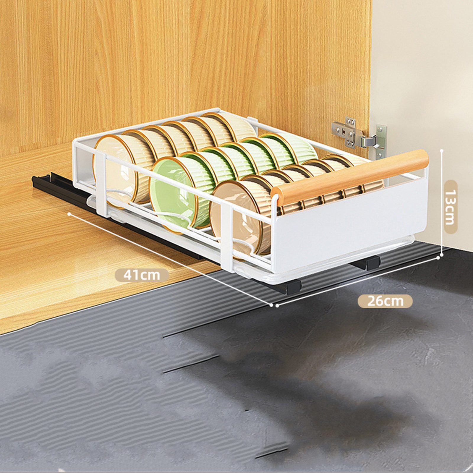 GarveeMore Küchenorganizer-Set Ausziehschrank Unter-Spüle Rack Küchenregal günstig online kaufen