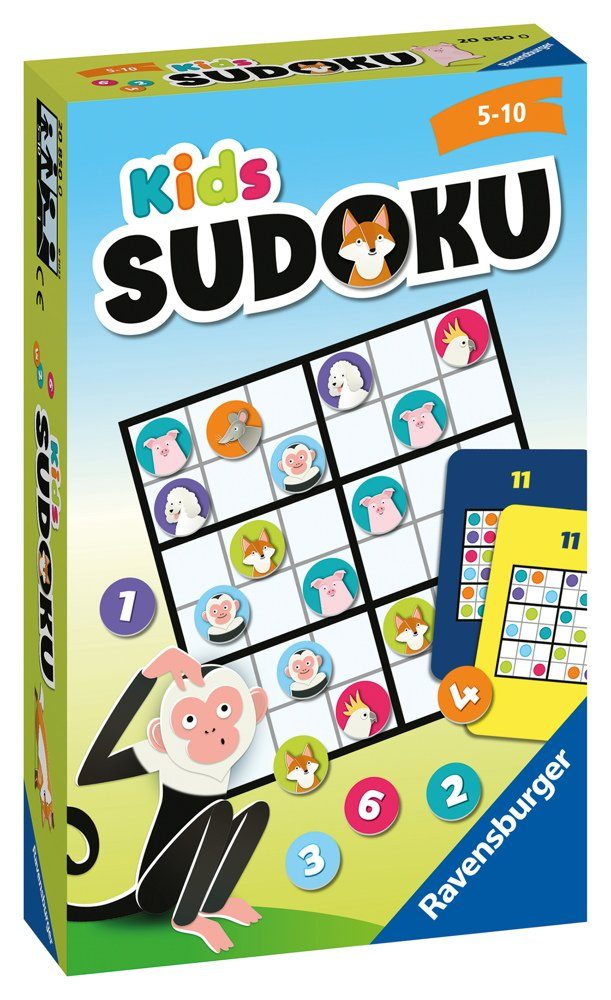 Ravensburger Spiel, Ravensburger Mitbringspiel Denkspiel Kids Sudoku 20850