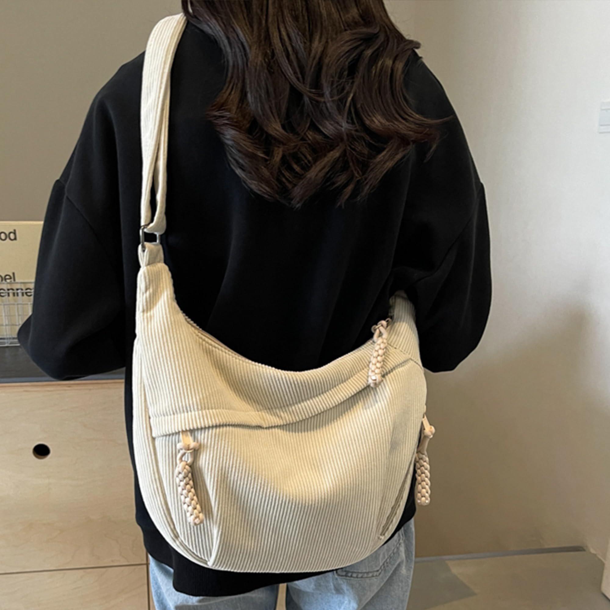 Coonoor Umhängetasche Schultertasche Damen Kordsamt-Schultertasch, Mit Schu günstig online kaufen