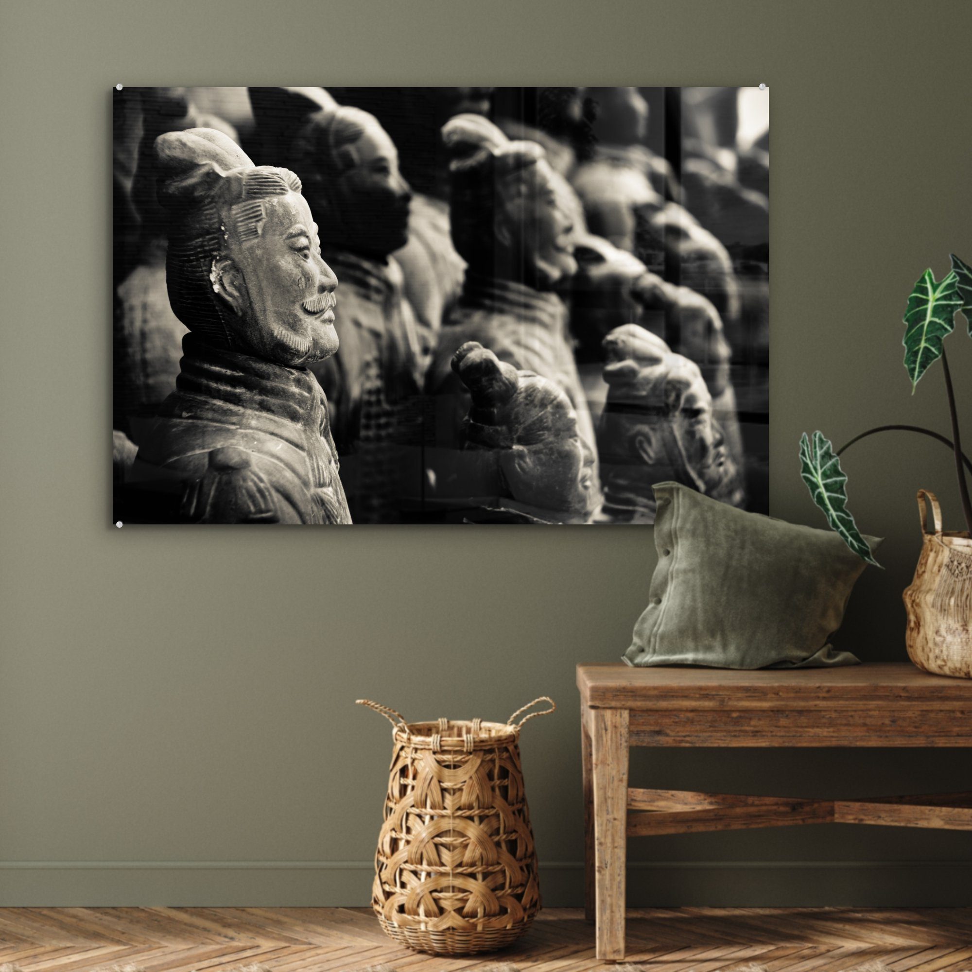 dem Market, Chinesische (1 St), Stanley auf Acrylglasbild Acrylglasbilder & Terrakotta-Armee archäologische Wohnzimmer und MuchoWow Schlafzimmer