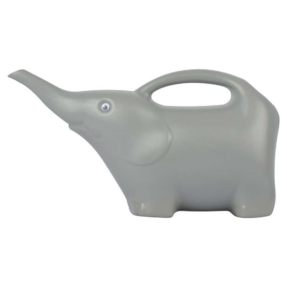esschert design Gießkanne Elefant Gießkanne grau Blumen Garten Kinder 1,6 Liter Kunststoff